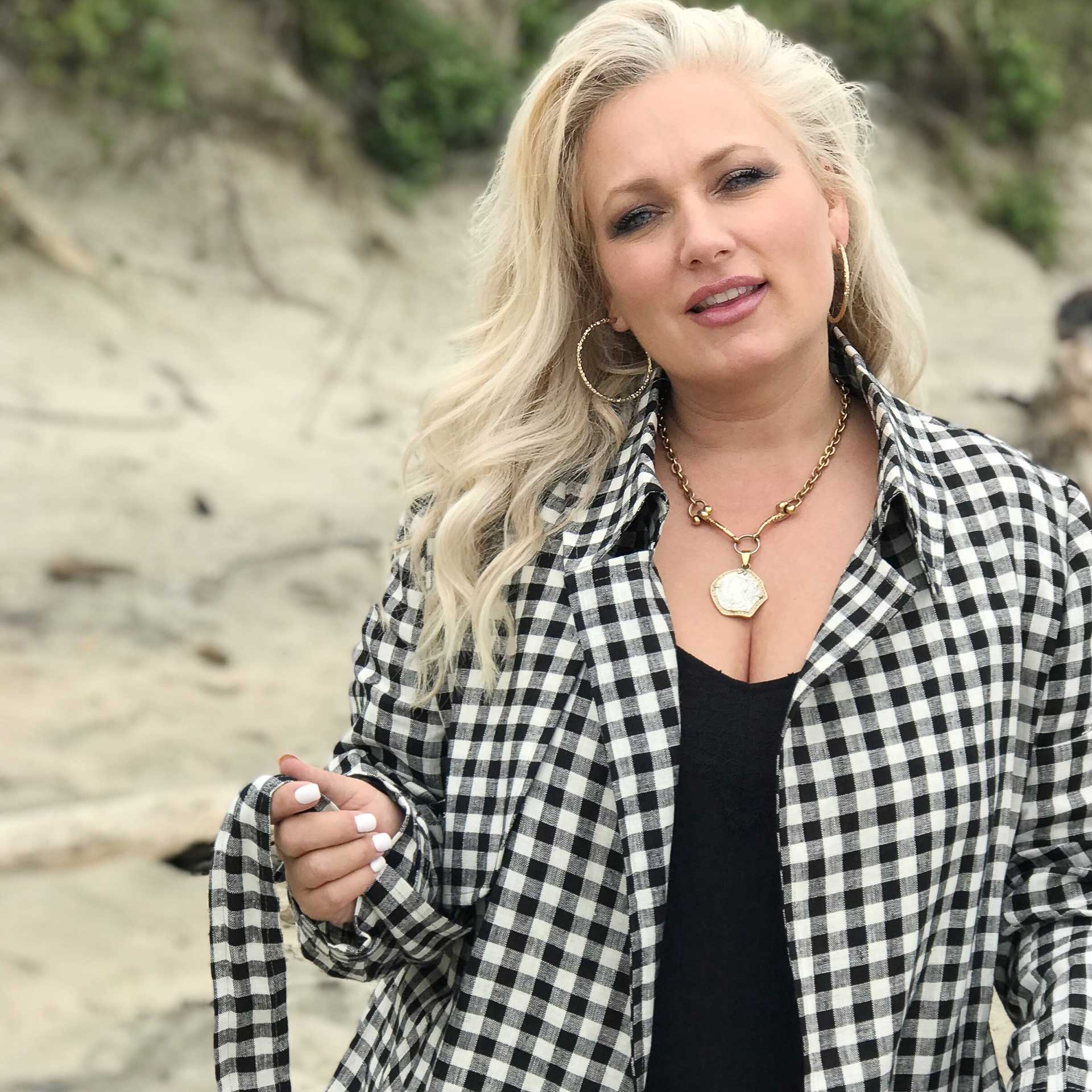 Bryant Linen Trench Jacket (Checkered)