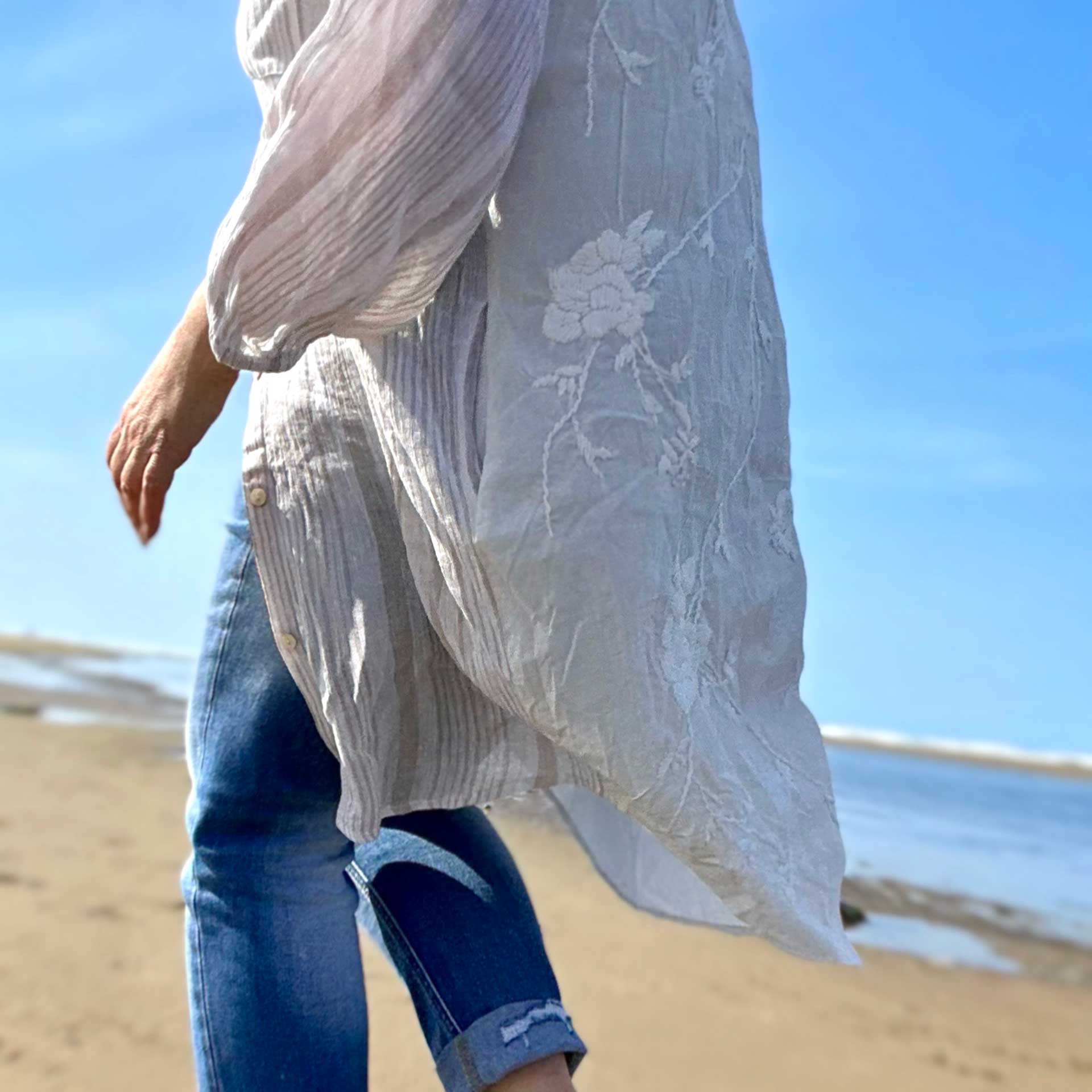 Cannon Oyster Stripe Shirt Dress