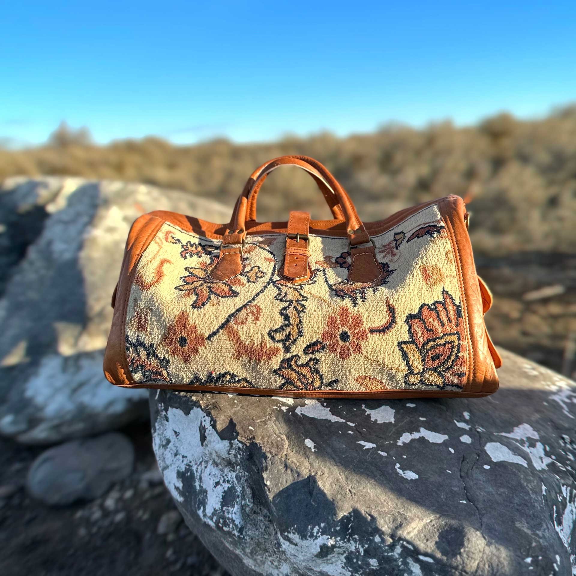 kilim weekender bag