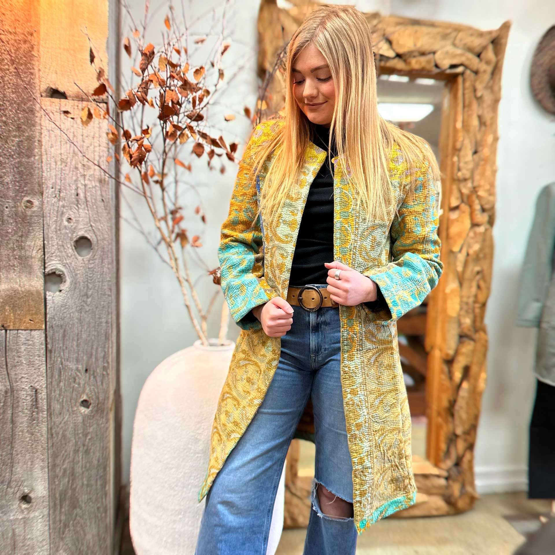 Celine Patchwork Kantha Jacket
