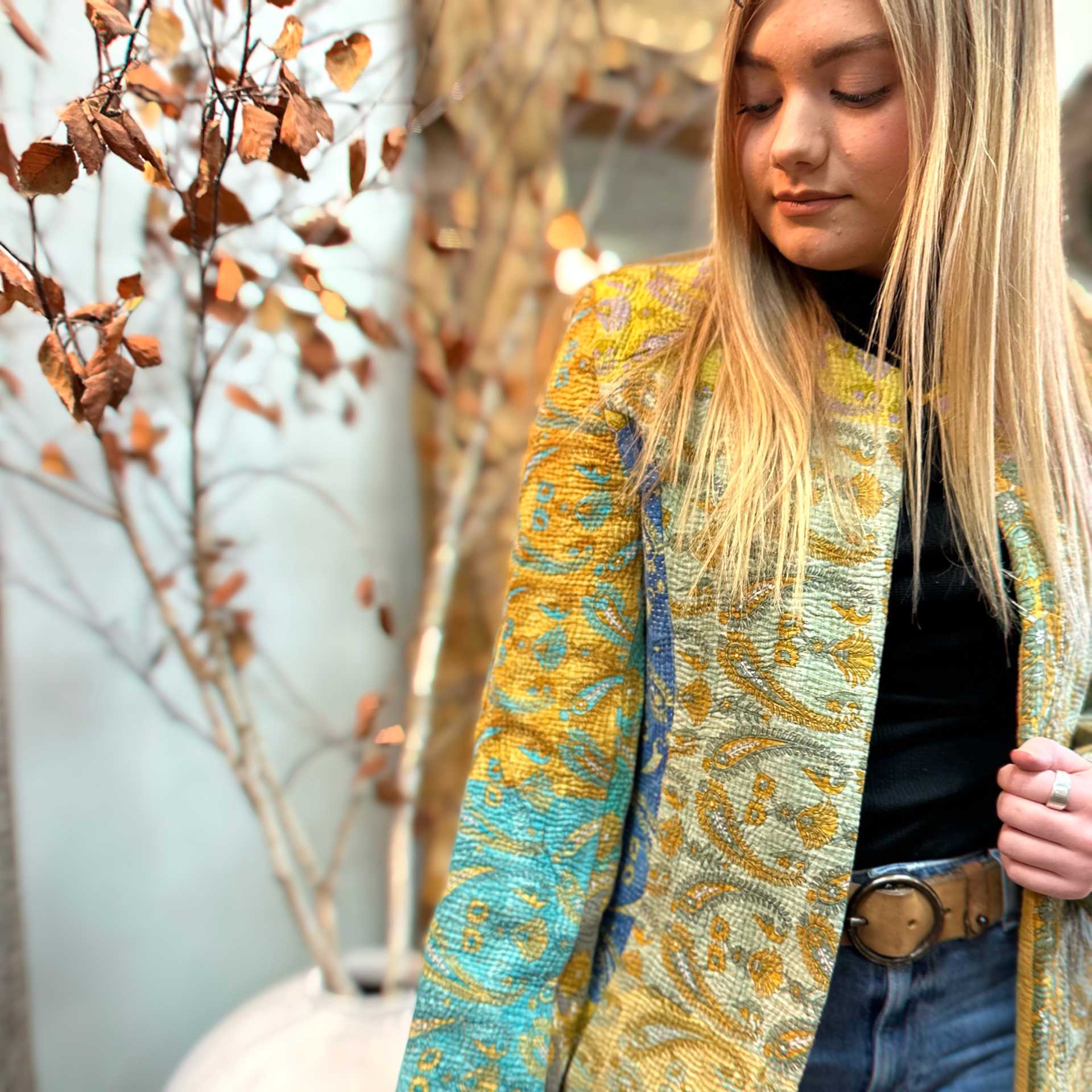 Celine Patchwork Kantha Jacket