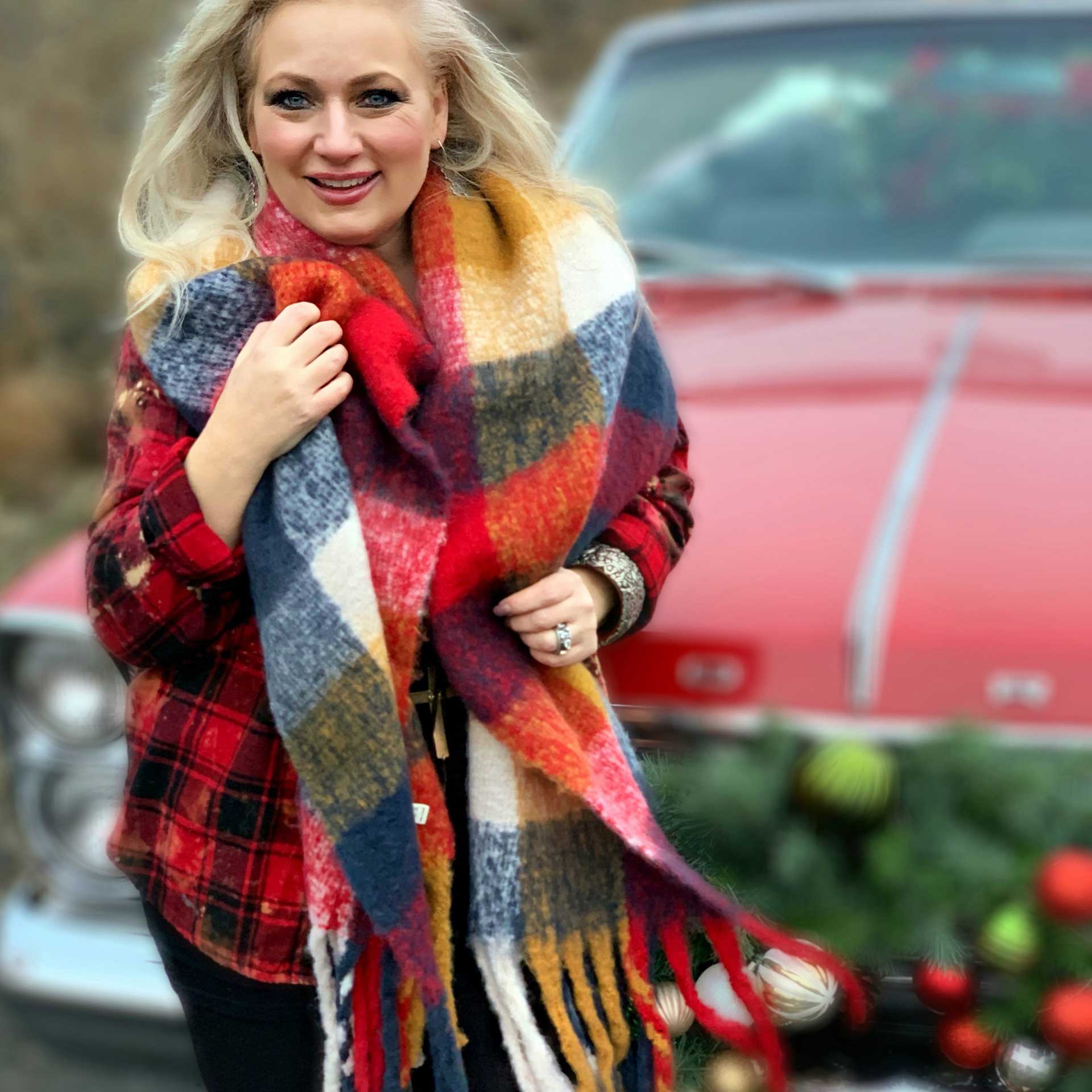 Check Mate Blanket Scarf