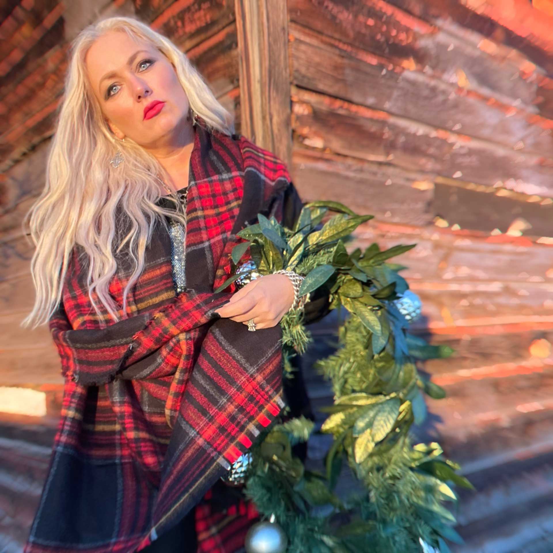 Cheer Plaid Blanket Scarf