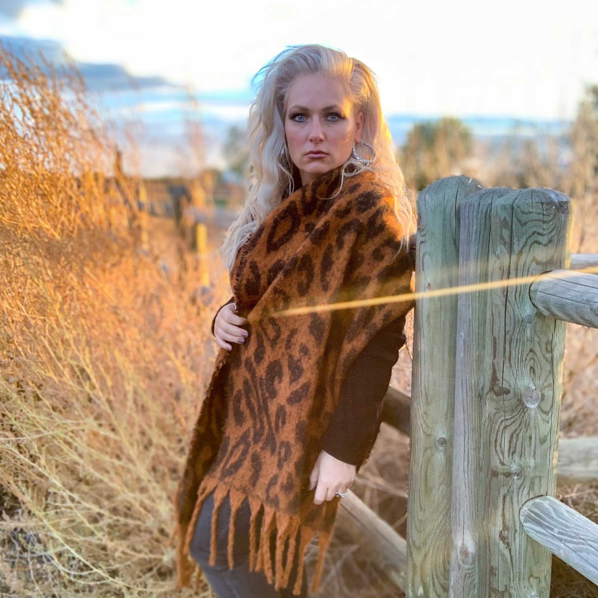 Chloe Leopard Scarf