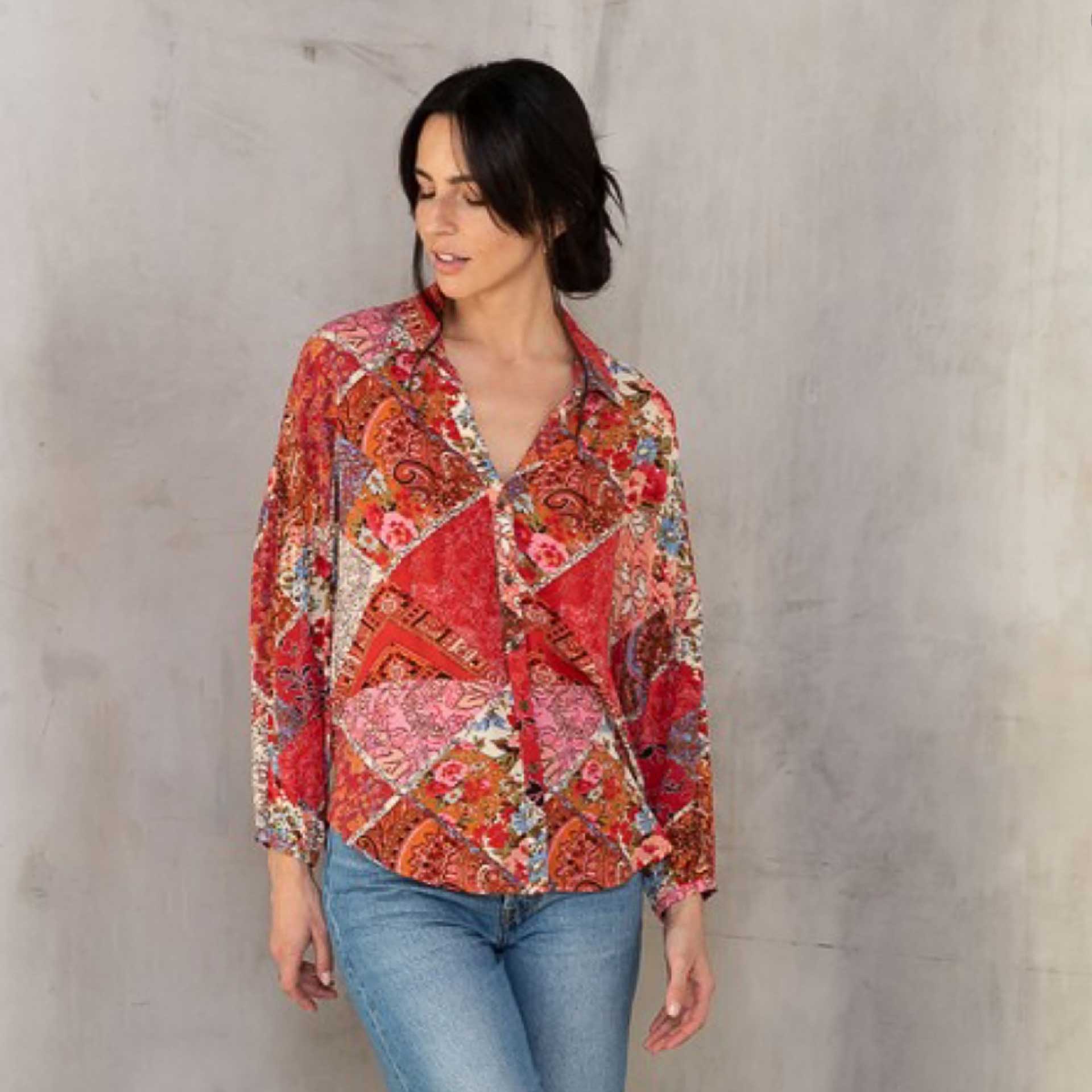 Clementine Patchwork Blouse
