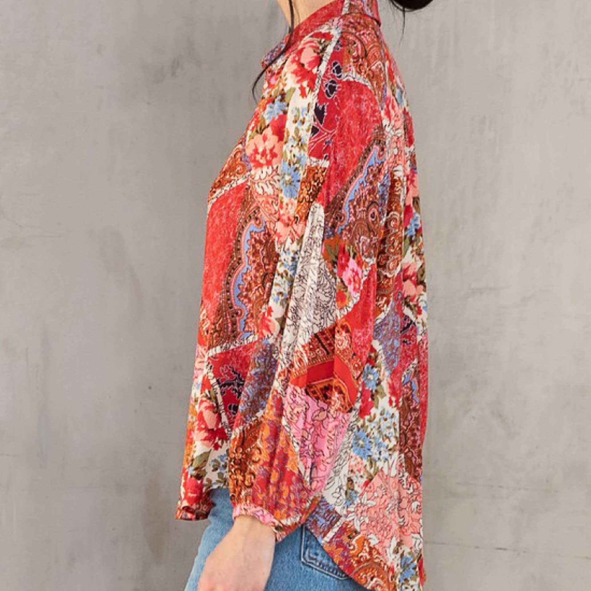 Clementine Patchwork Blouse