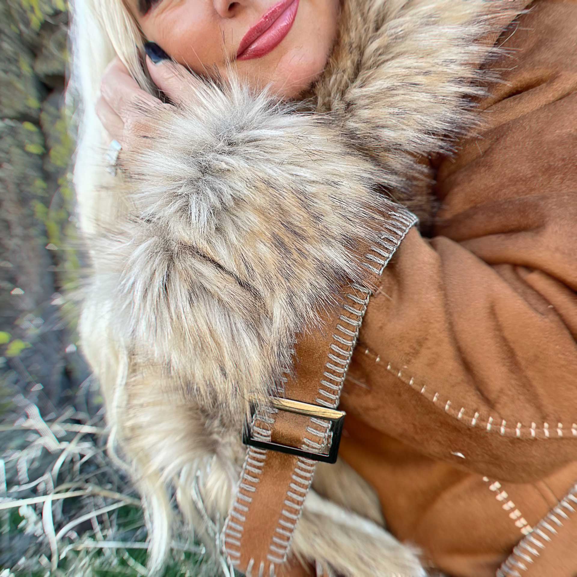 Copper Canyon Faux Suede Coat