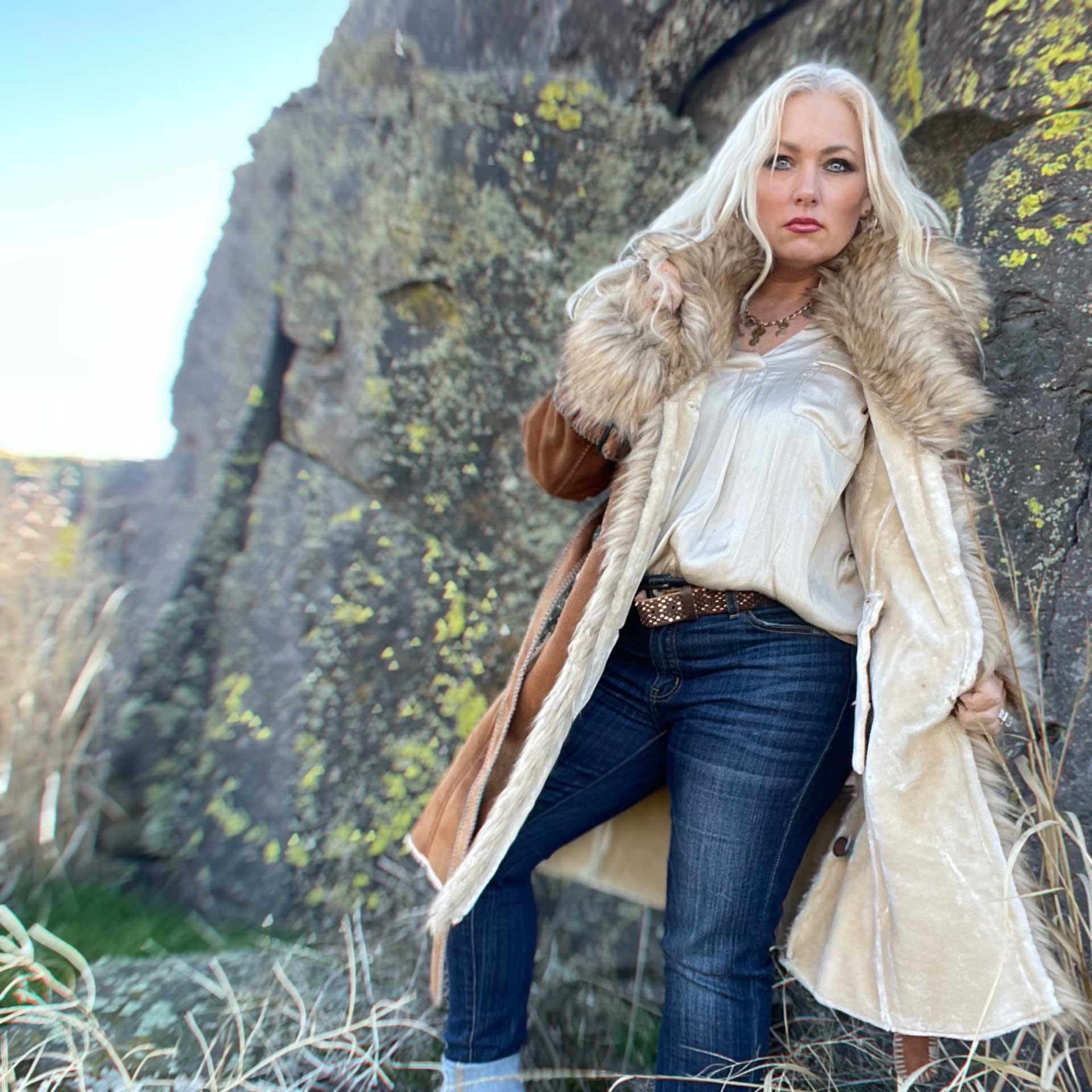 Copper Canyon Faux Suede Coat