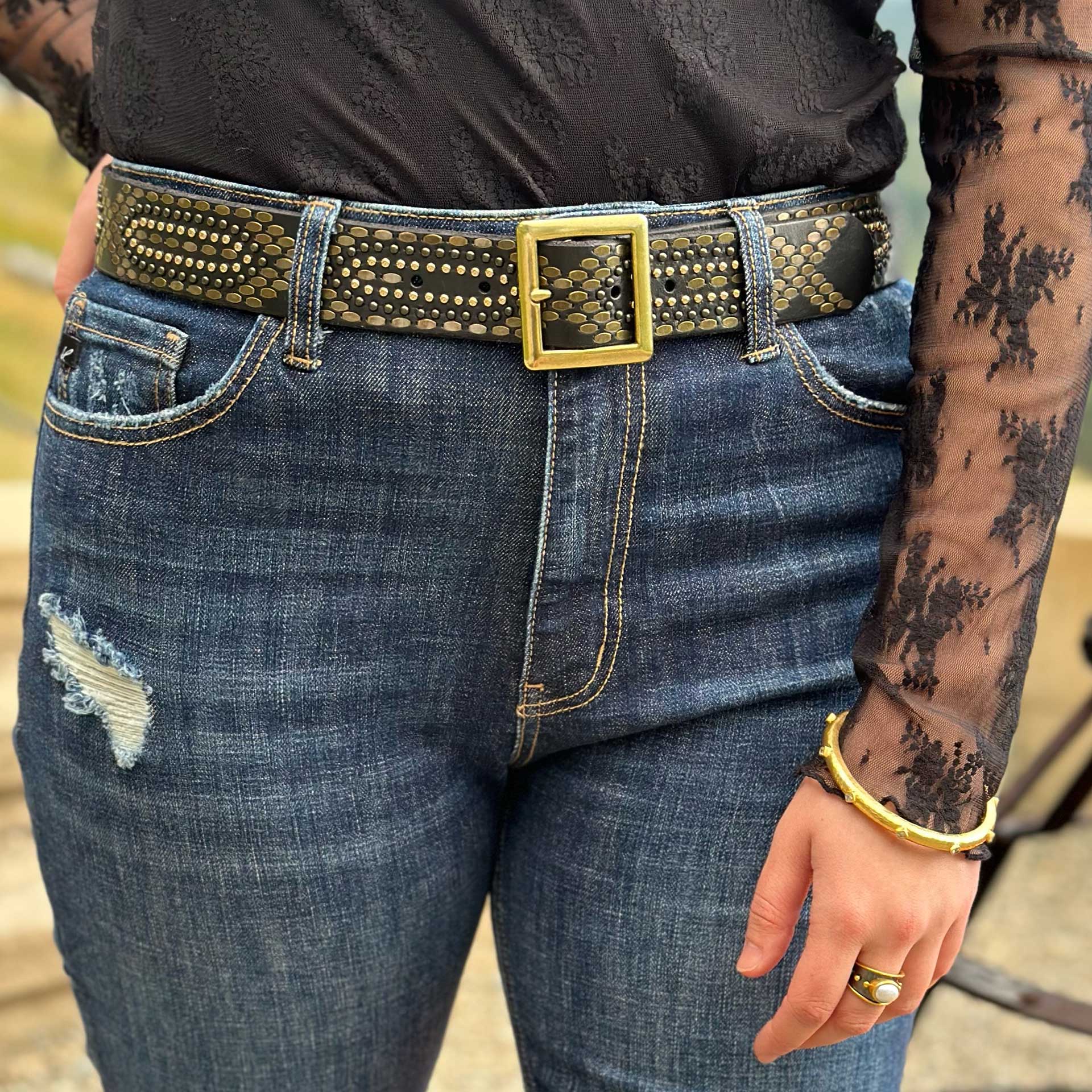 Data Studded Belt