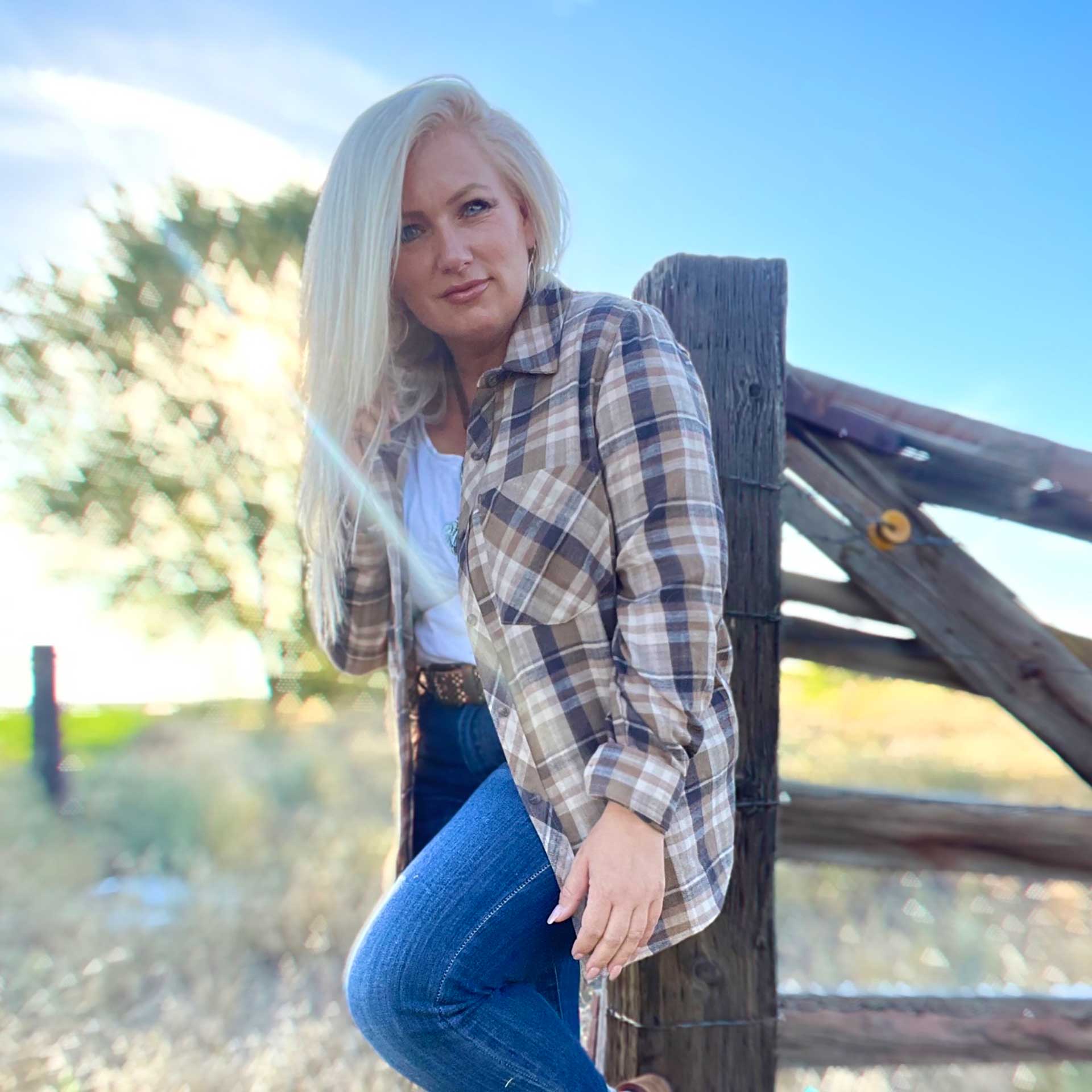 Dutton Plaid Shirt (Walnut)