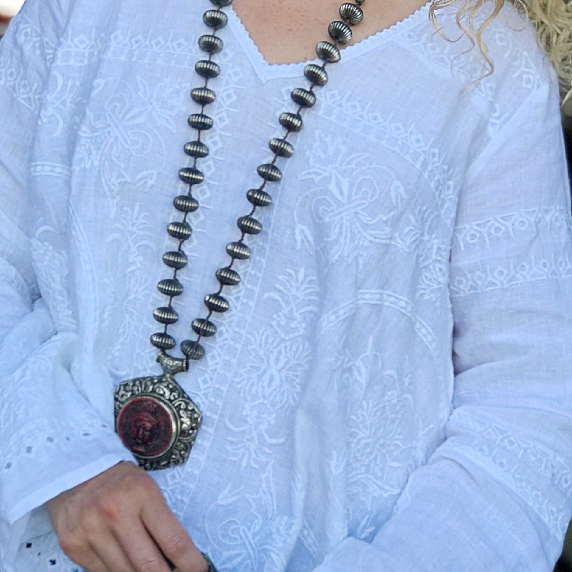 Emilie Embroidered Linen Top