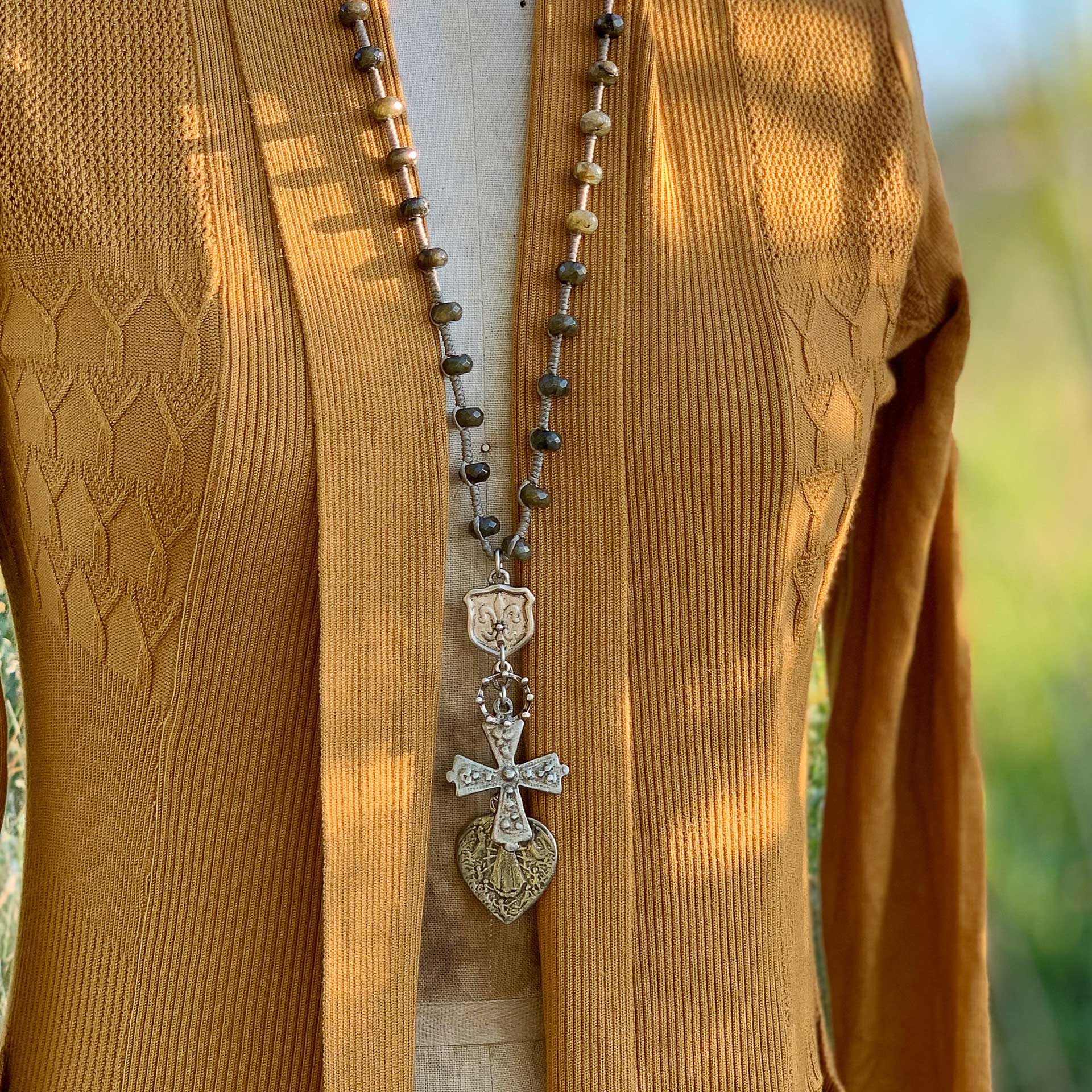 Emma Textured Cardigan (Marigold)