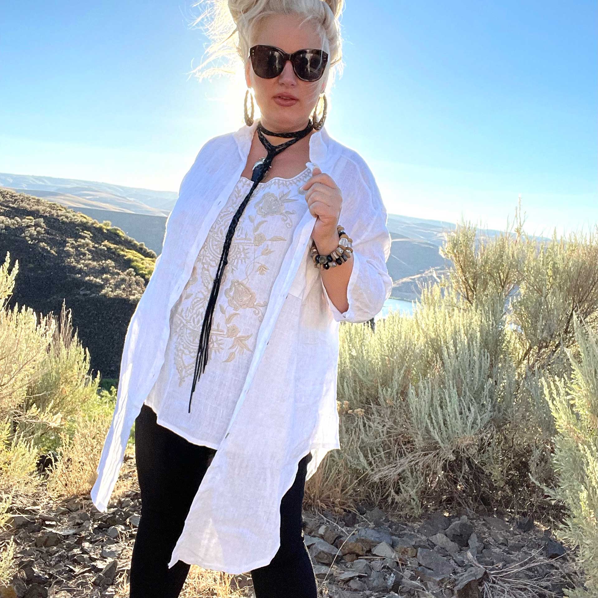 Essence Linen Tunic (White)