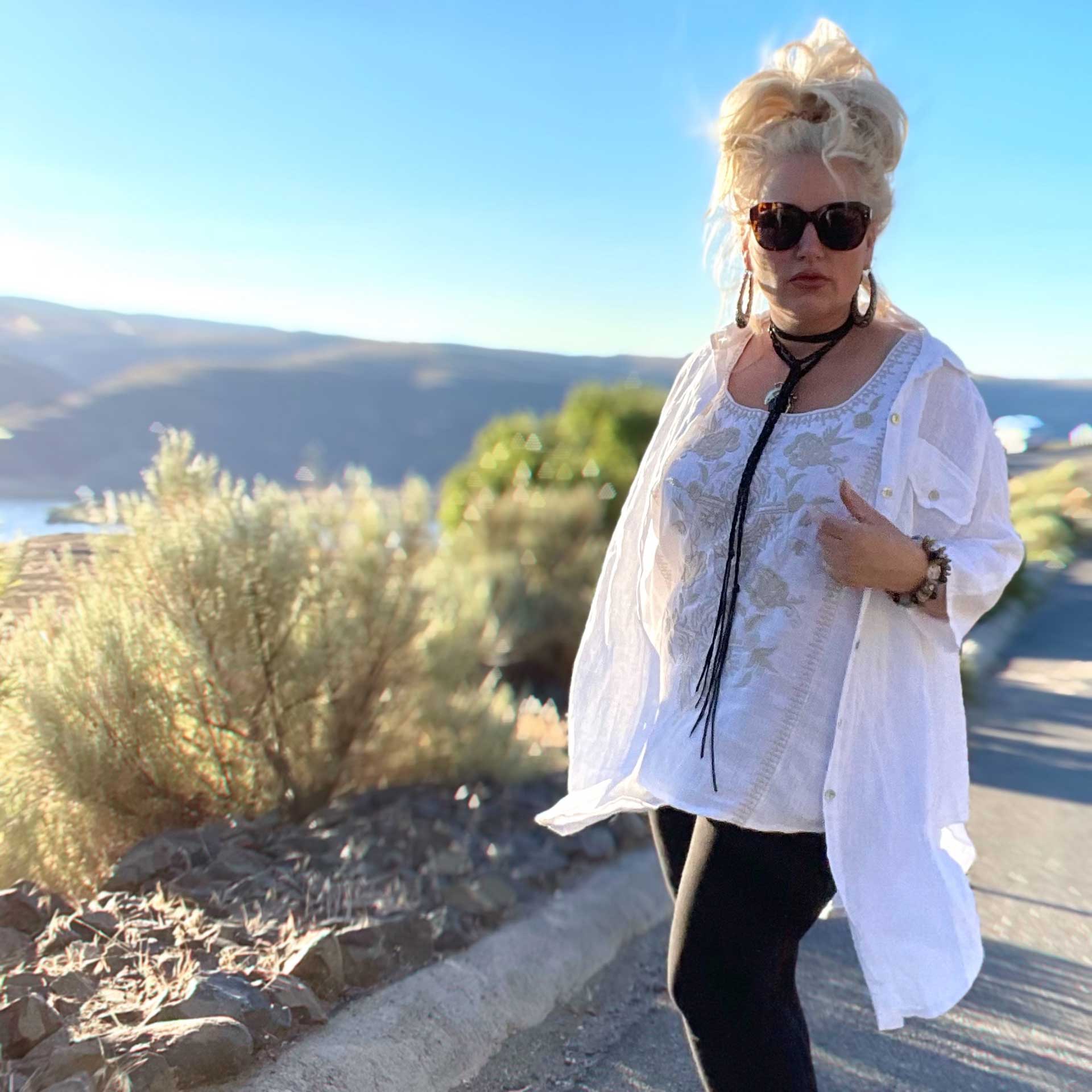 Essence Linen Tunic (White)
