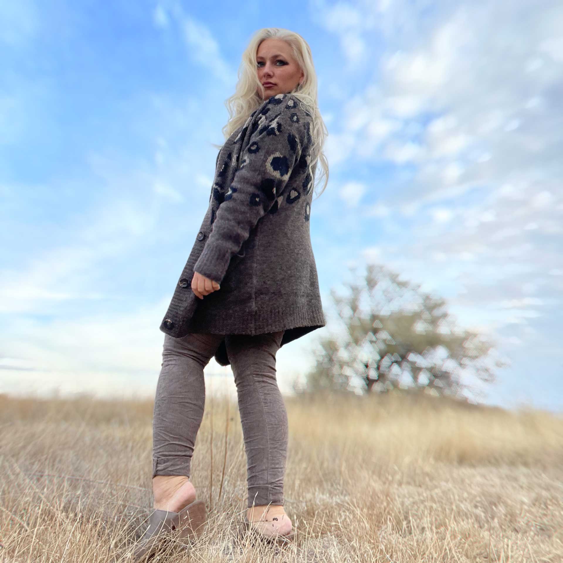 Farrah Mini Cord Jogger (Mocha)