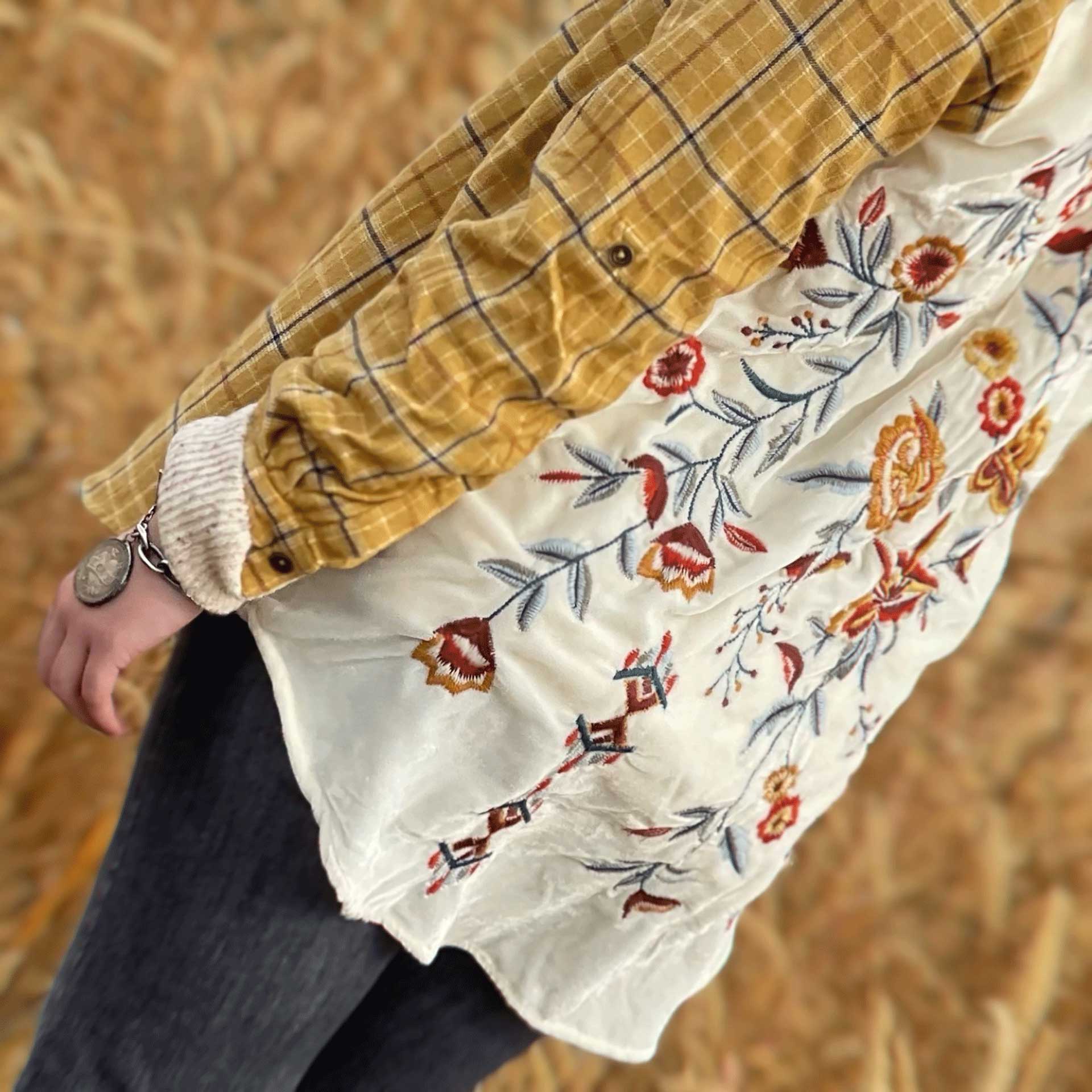 Floral Essence Plaid Shirt