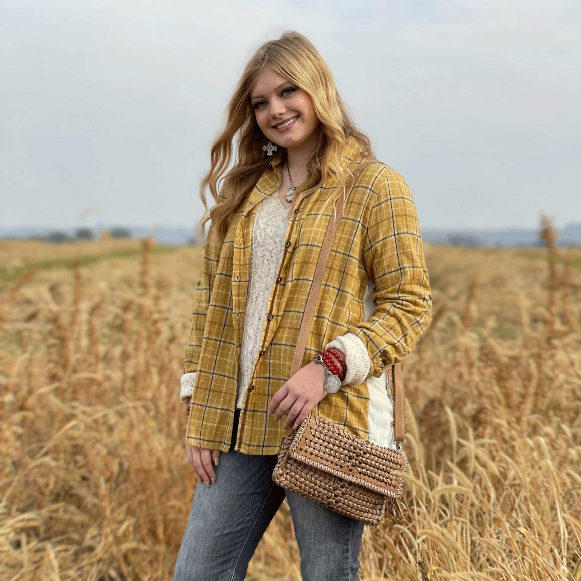 Floral Essence Plaid Shirt