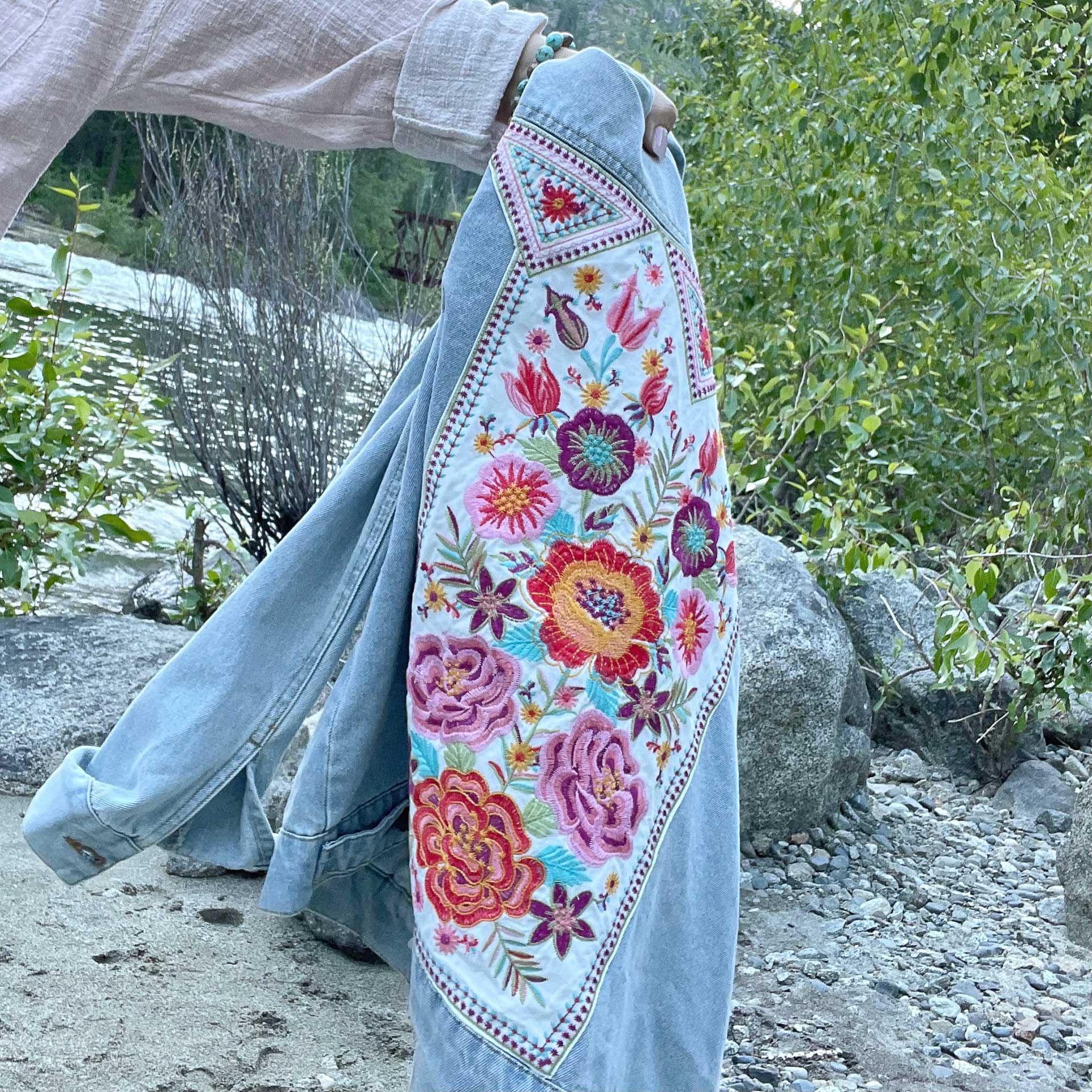 Floral Society Denim Jacket