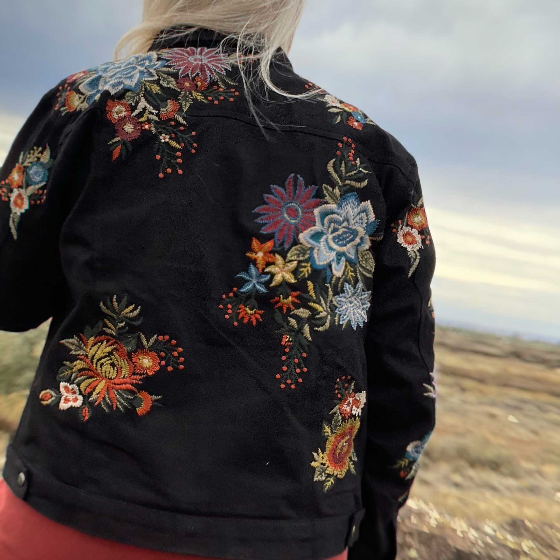 Floral Visions Denim Jacket
