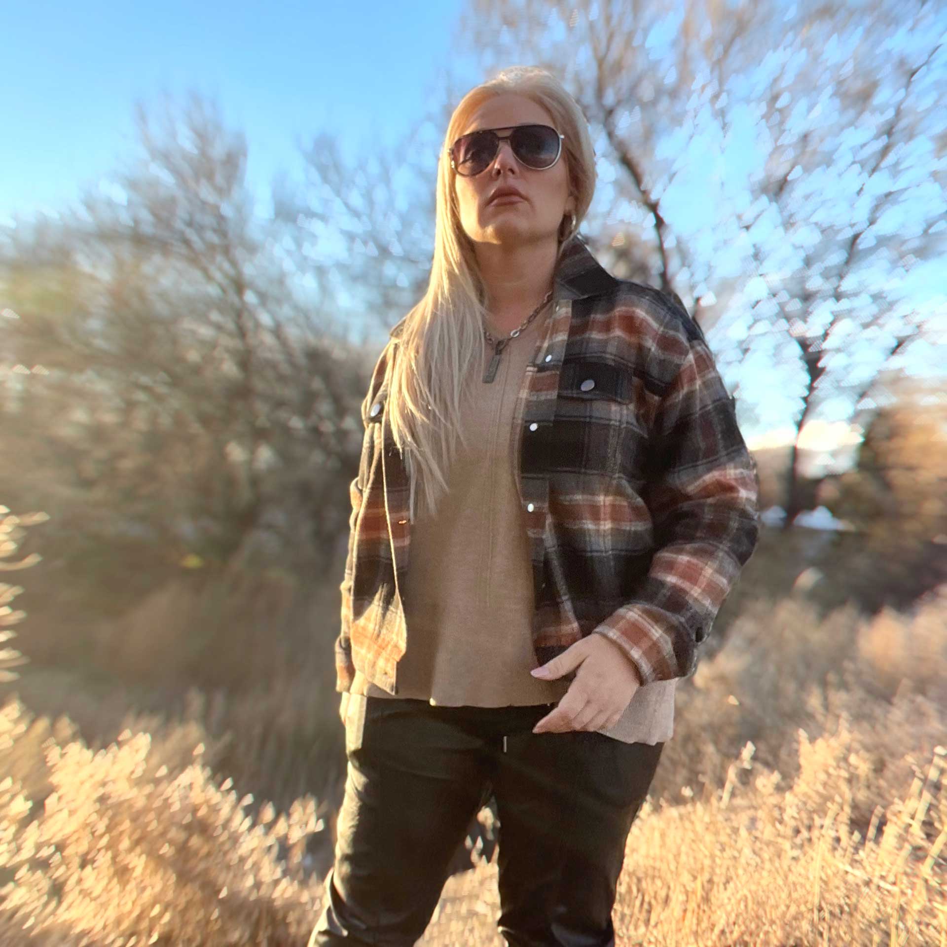 Forever Plaid Jacket (Black)