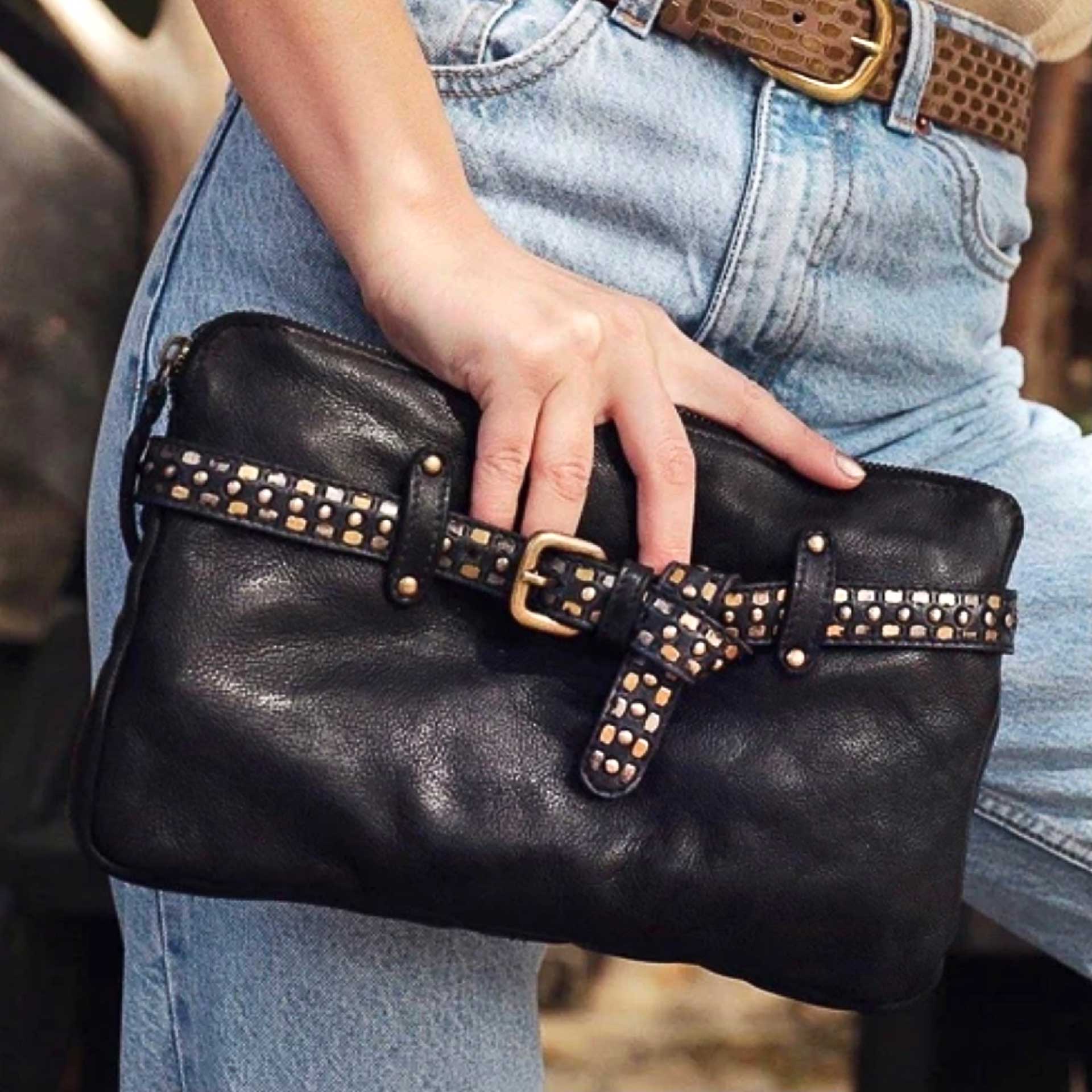 Fortune's Daughter Crossbody Bag (Black)