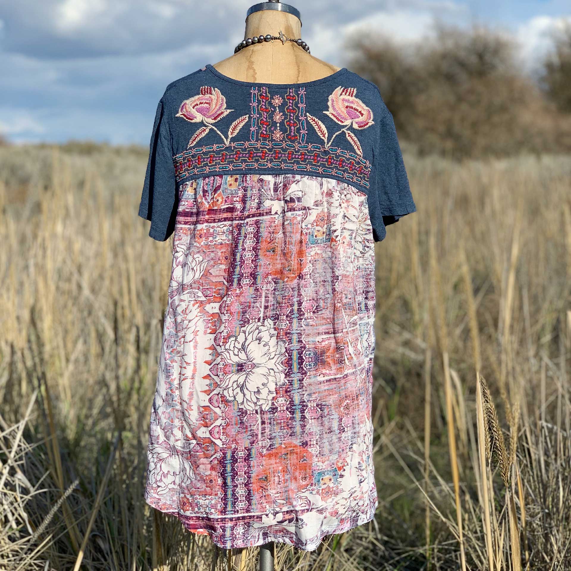 Francesca Tee (Heather Blue)