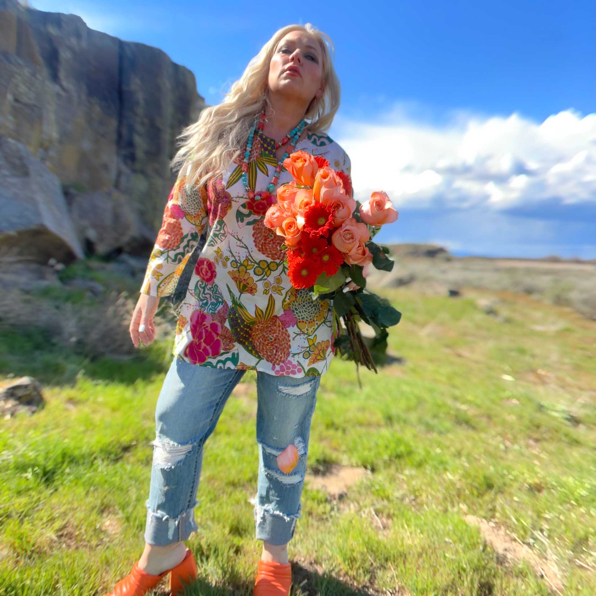 Garden Party Tunic (White)