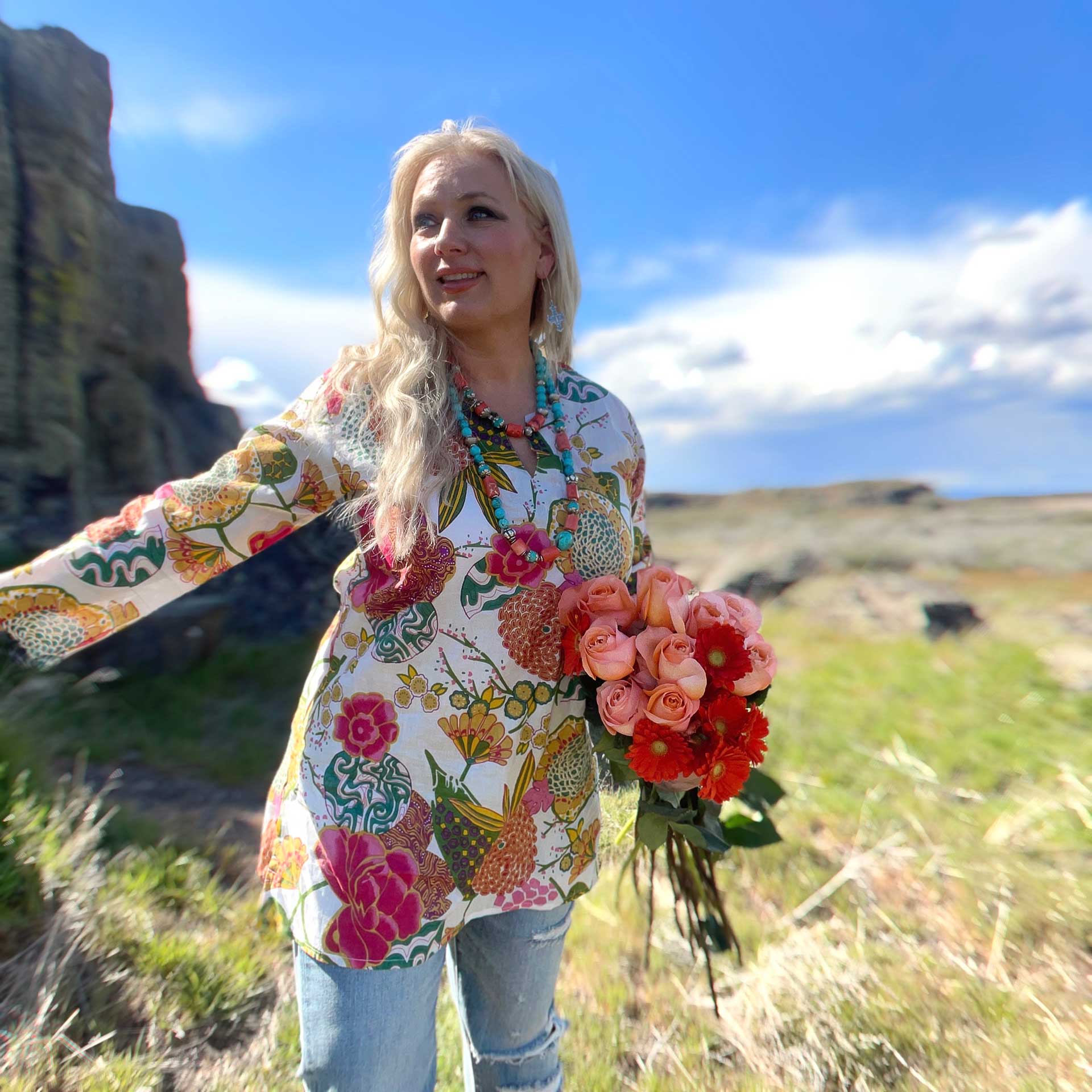 Garden Party Tunic (White)