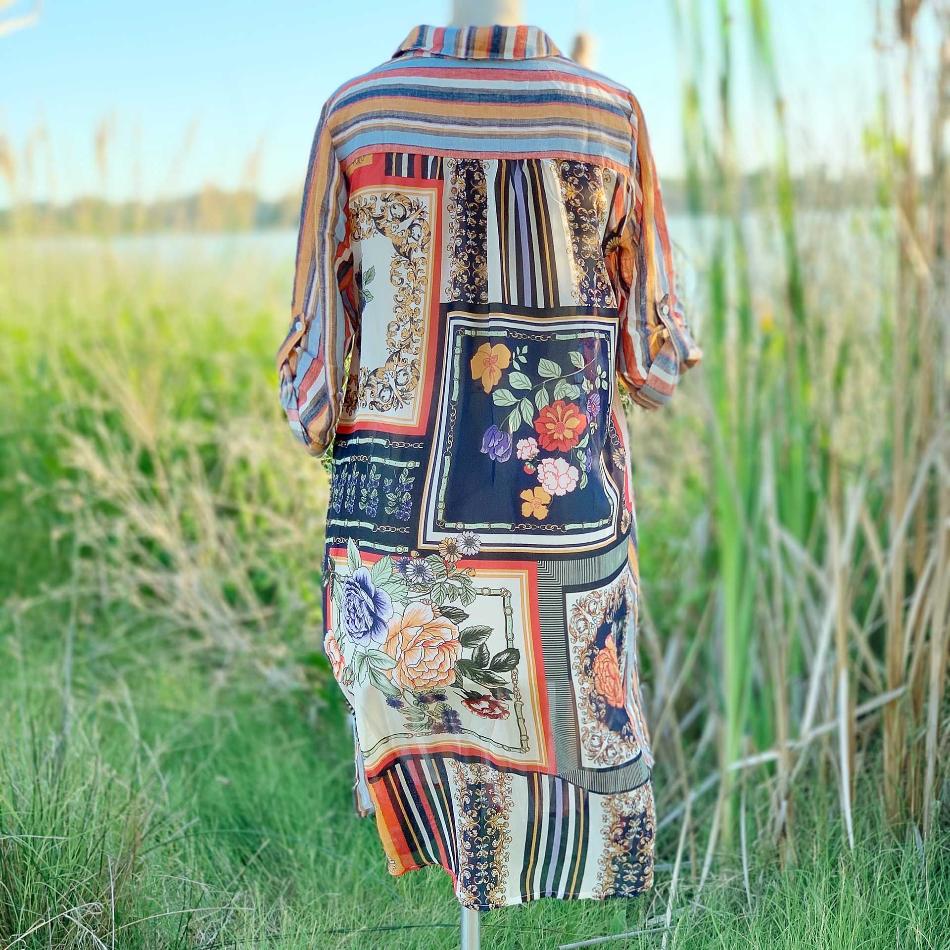 Garden Path Button-Up Dress