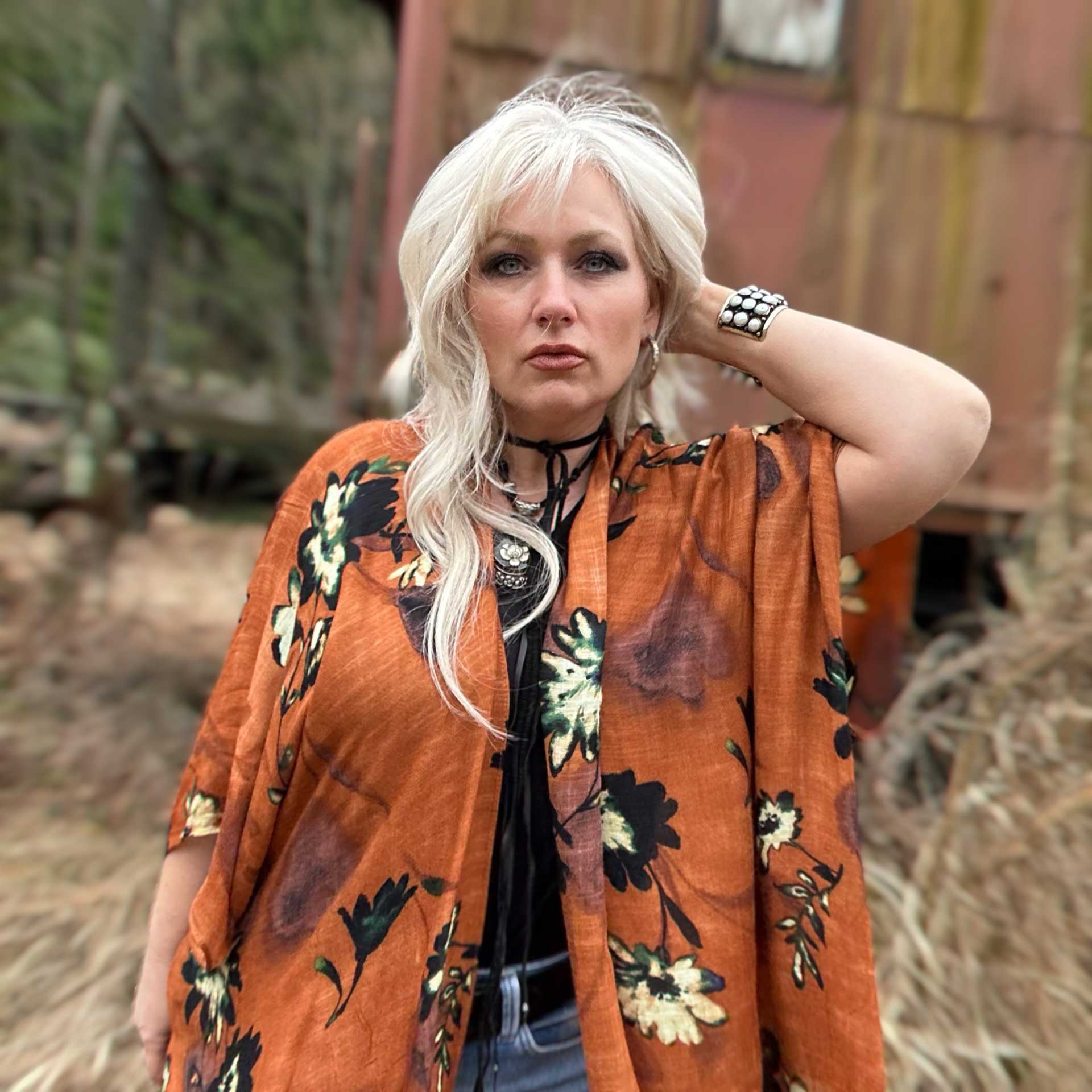 Good Vibes Floral Kimono