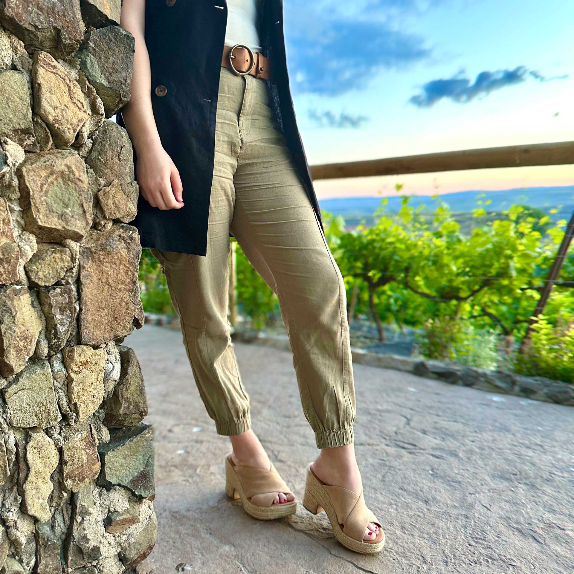 Harvard Linen Highrise Jogger