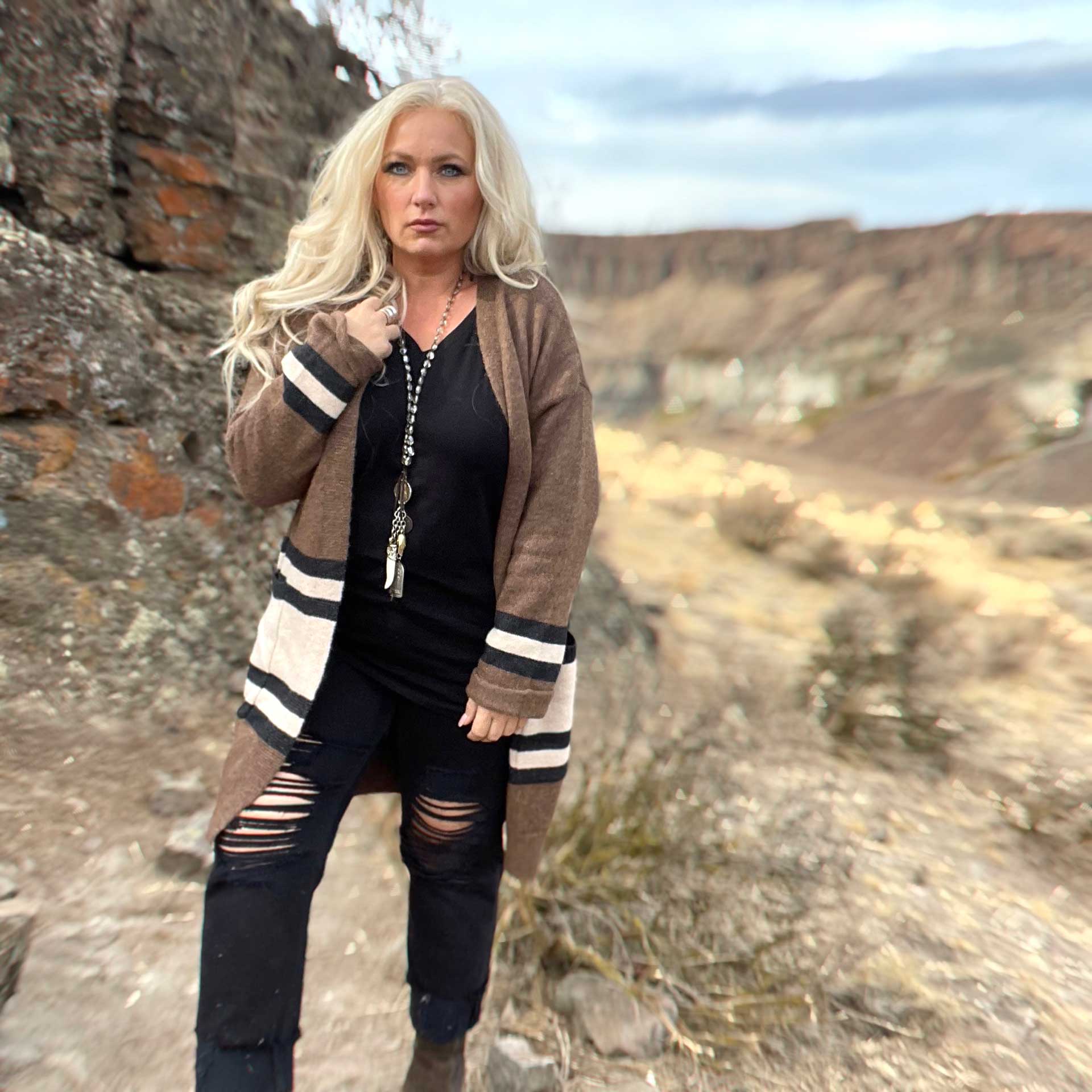 Harvard Striped Cardigan