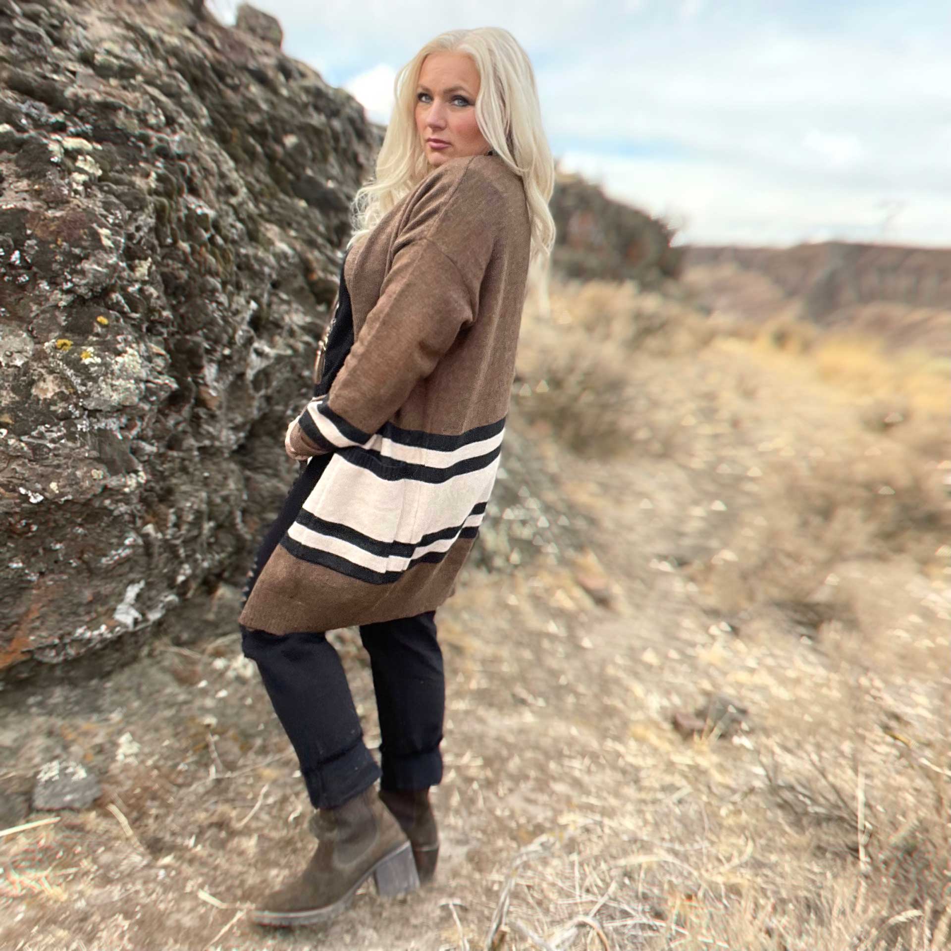 Harvard Striped Cardigan