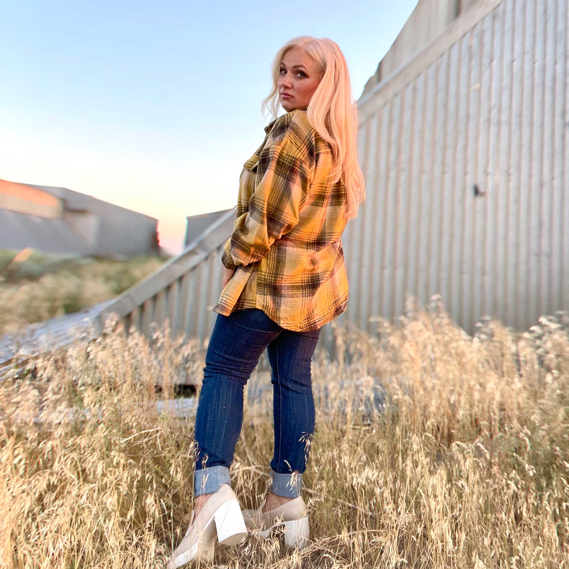 Homebody Plaid Shirt Jacket