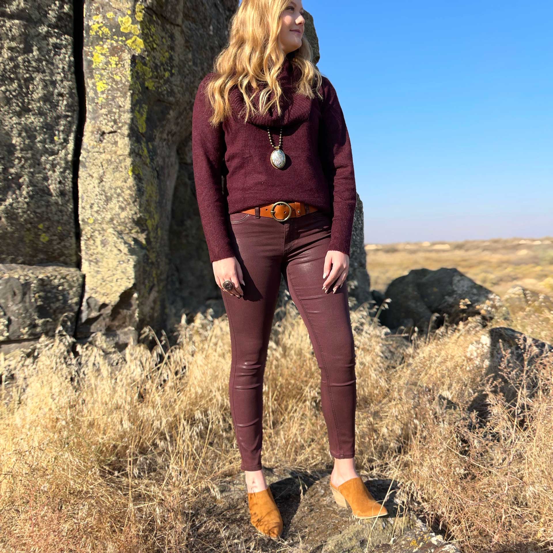 It Factor Coated Skinny Jeans