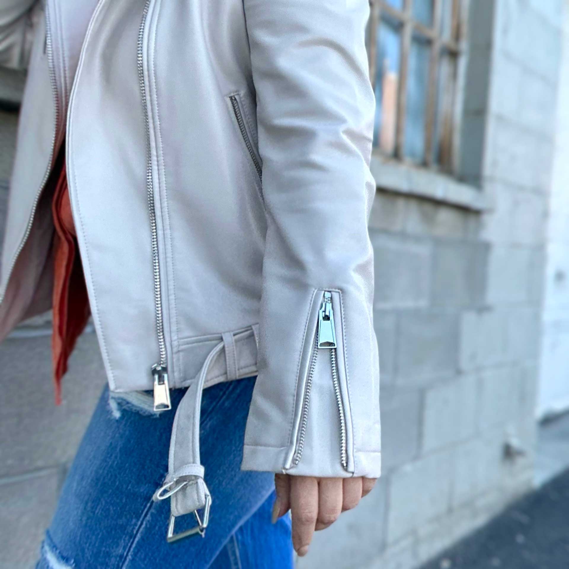 Jealousy Moto Jacket (Ivory)