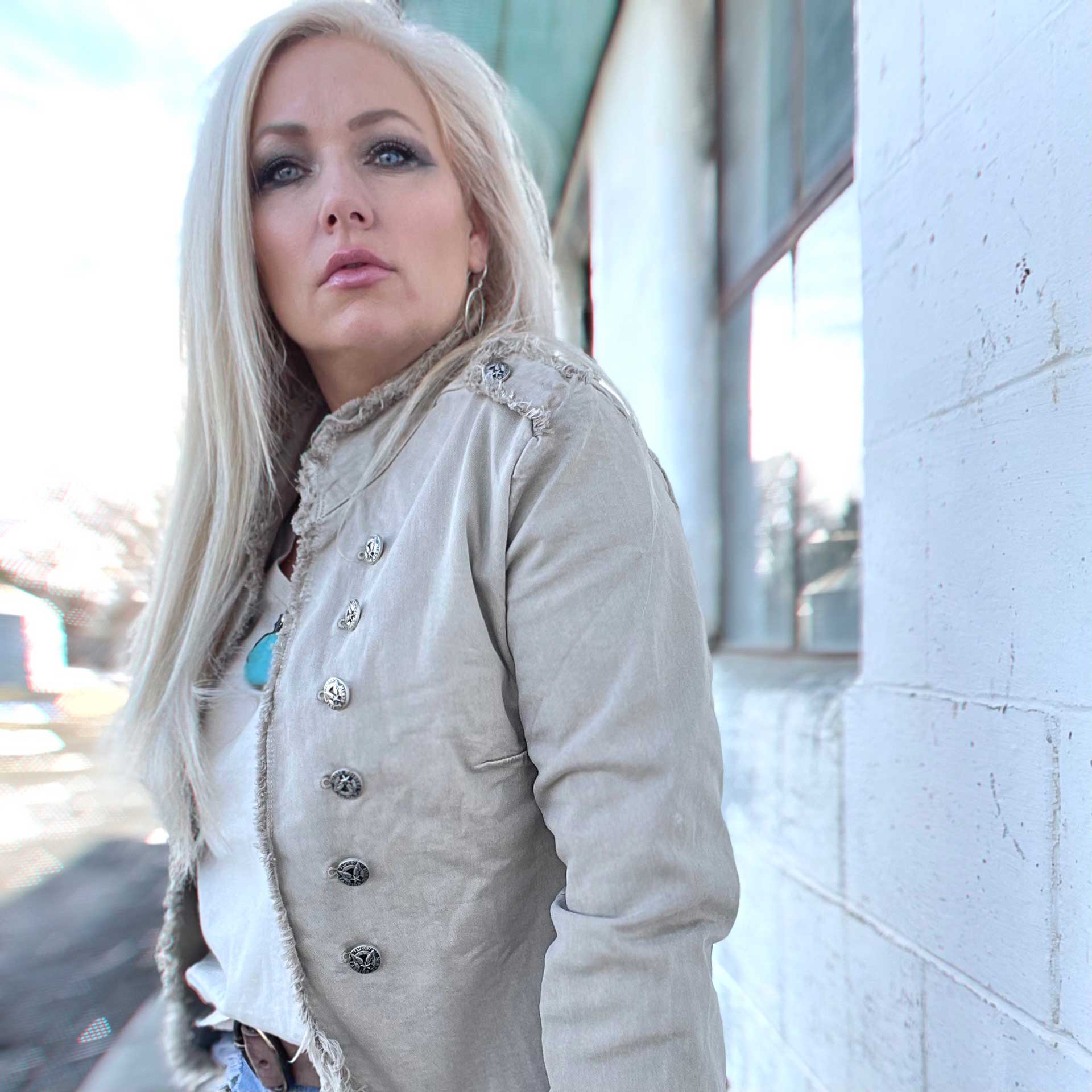 Kimi Button Jacket (Beige)