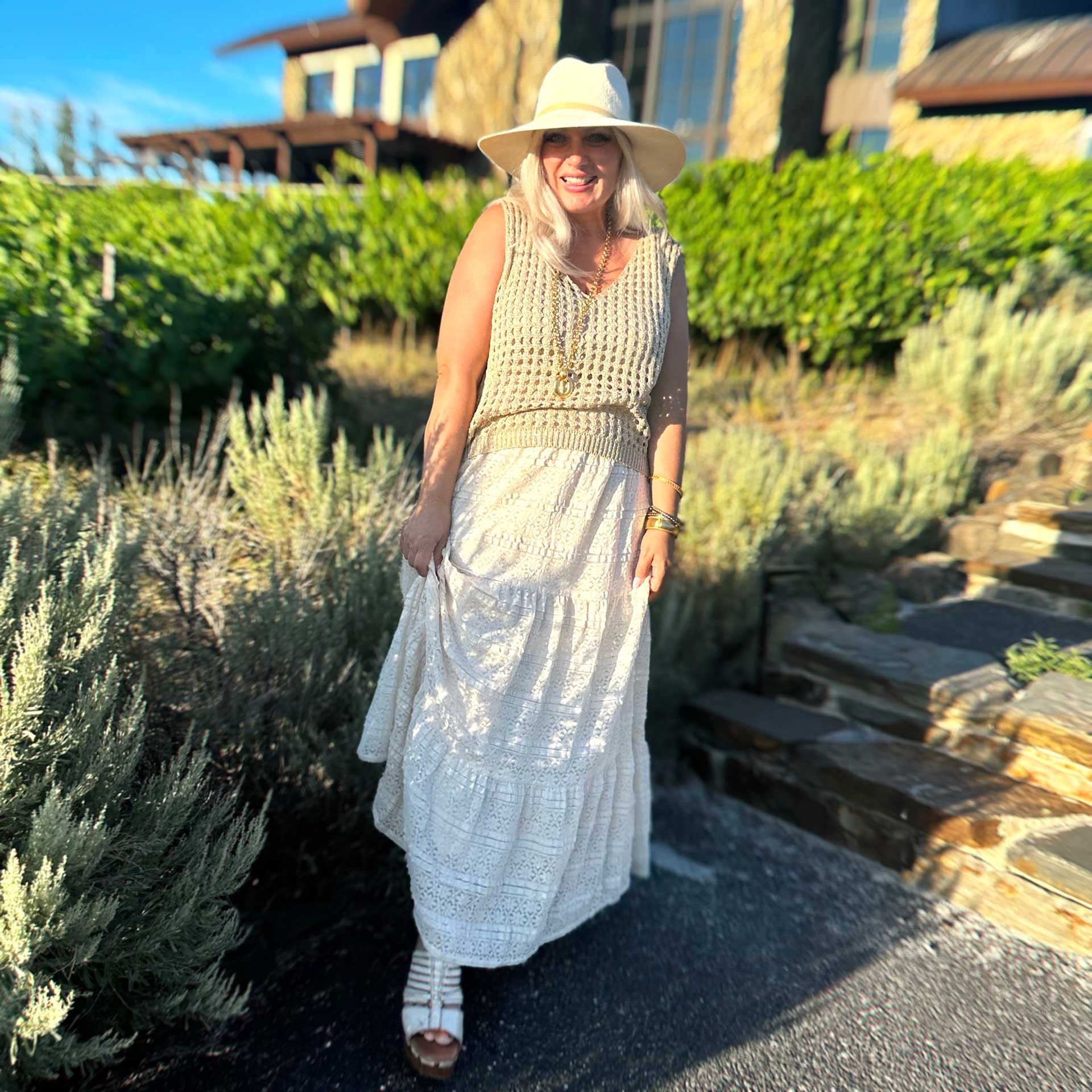 Love Shack Lace Maxi Skirt