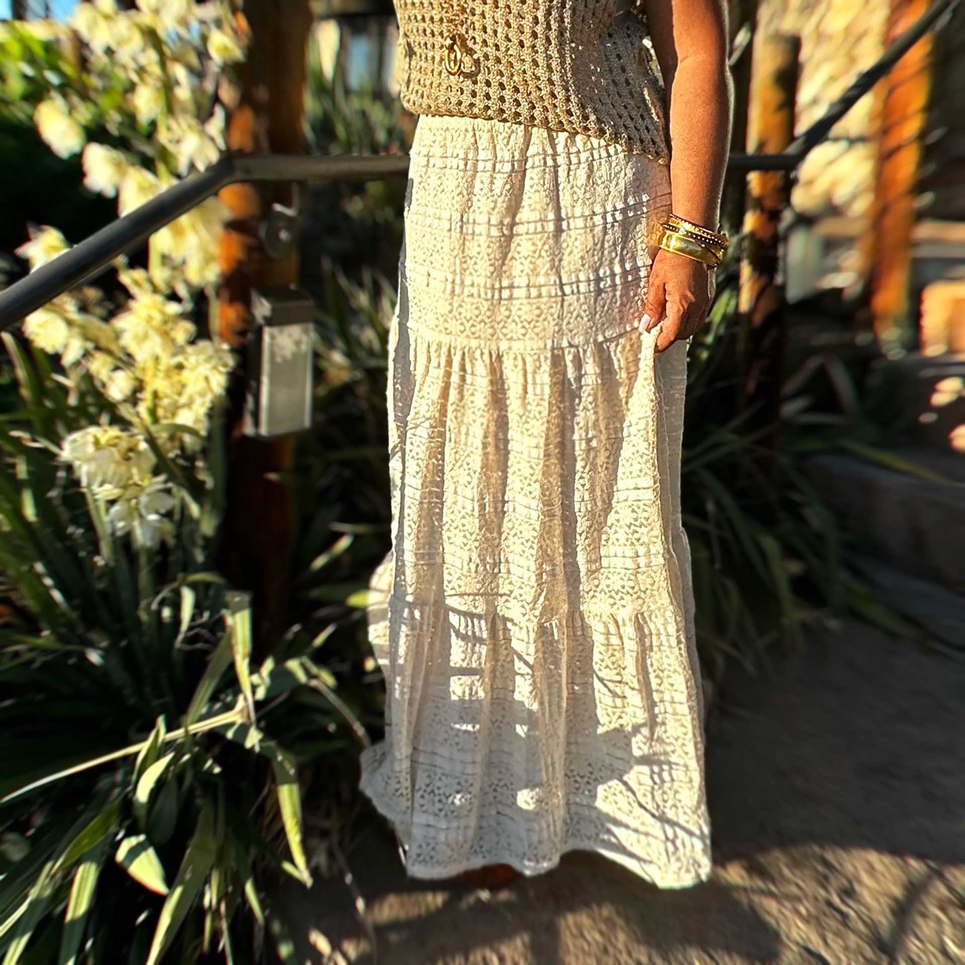 Love Shack Lace Maxi Skirt