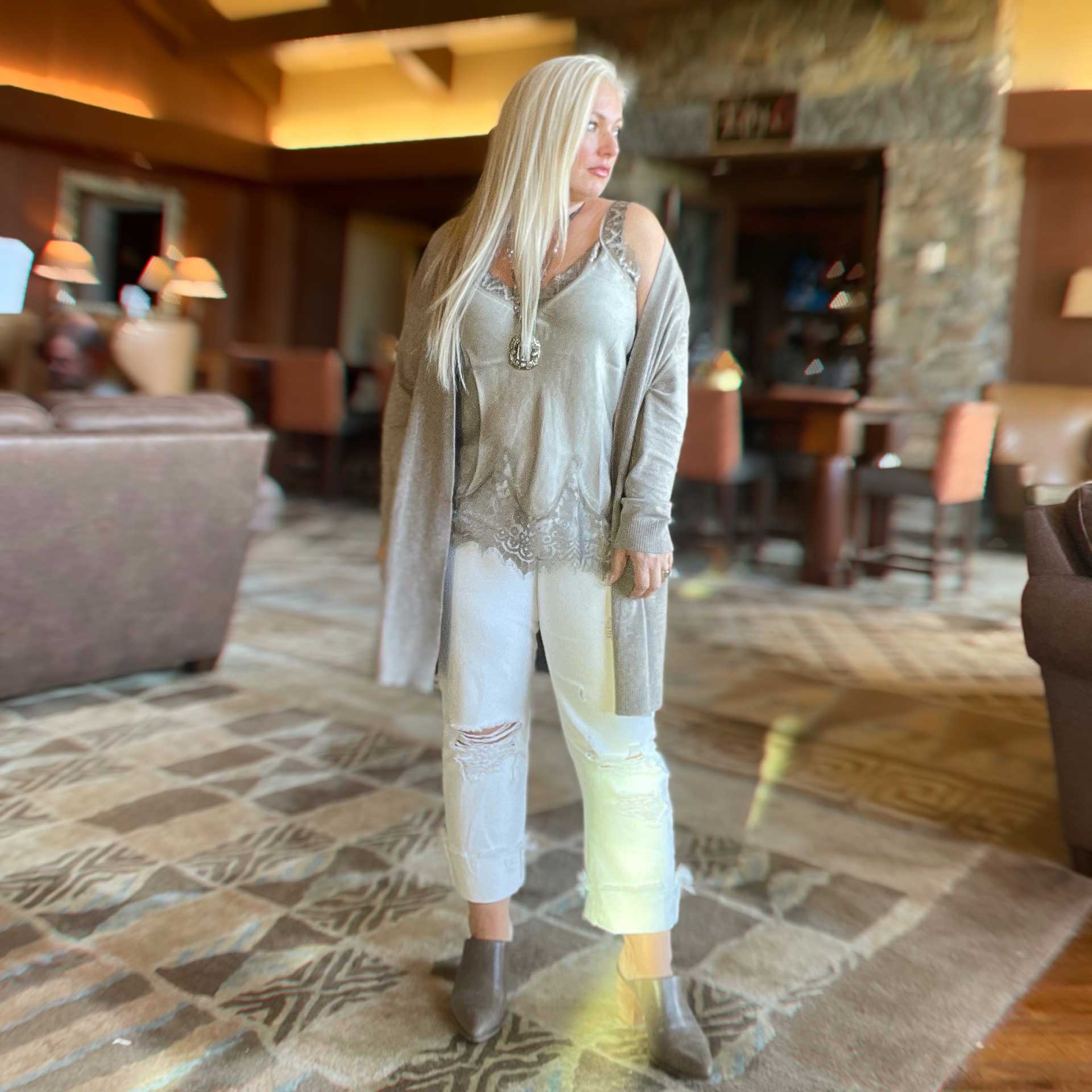 Monica Cardigan (Mocha)