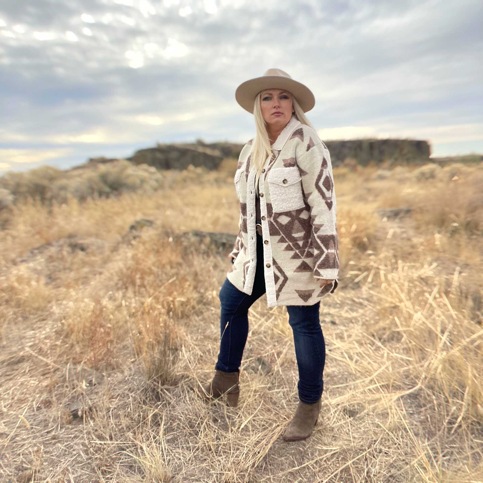 Nadia Sherpa Detail Shacket