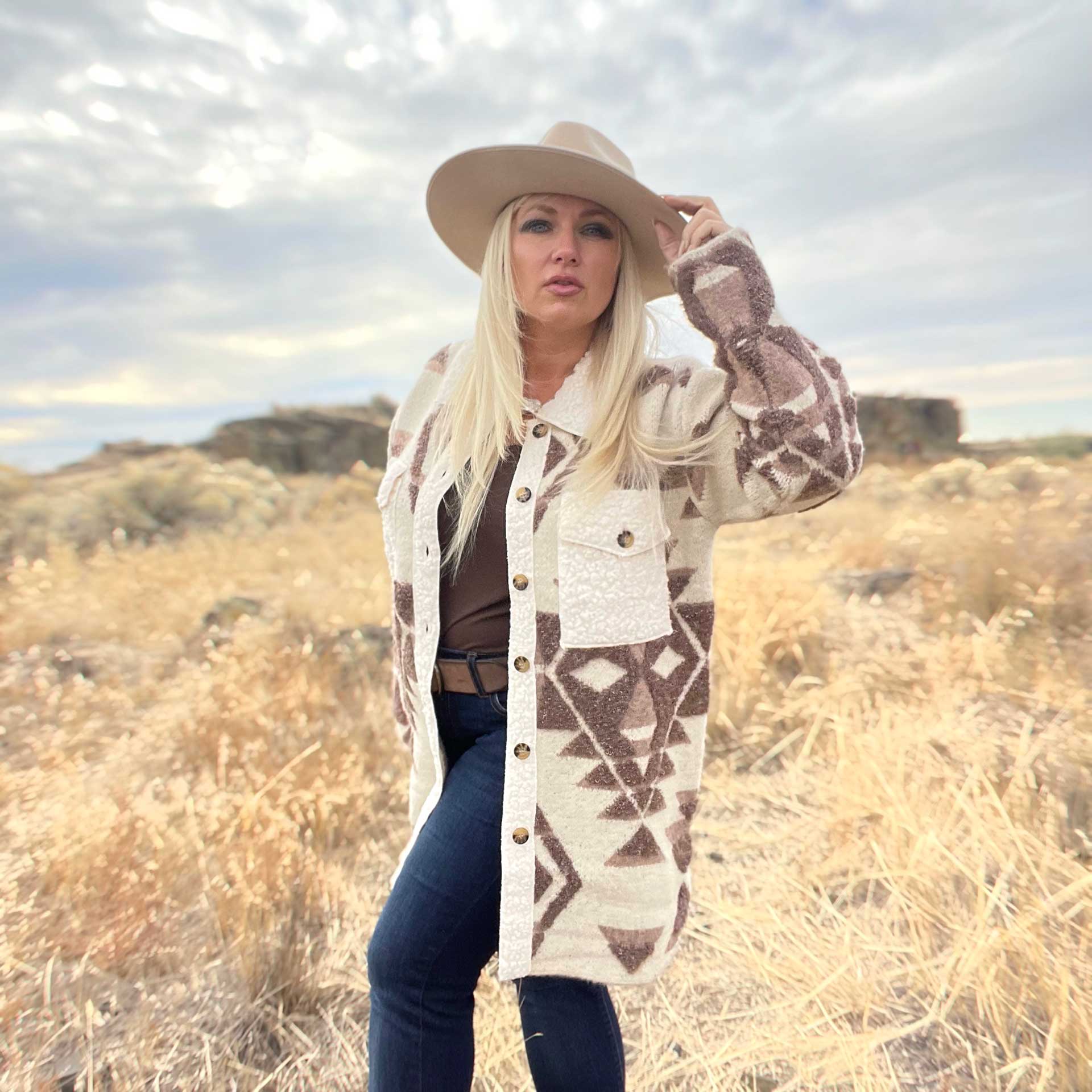 Nadia Sherpa Detail Shacket