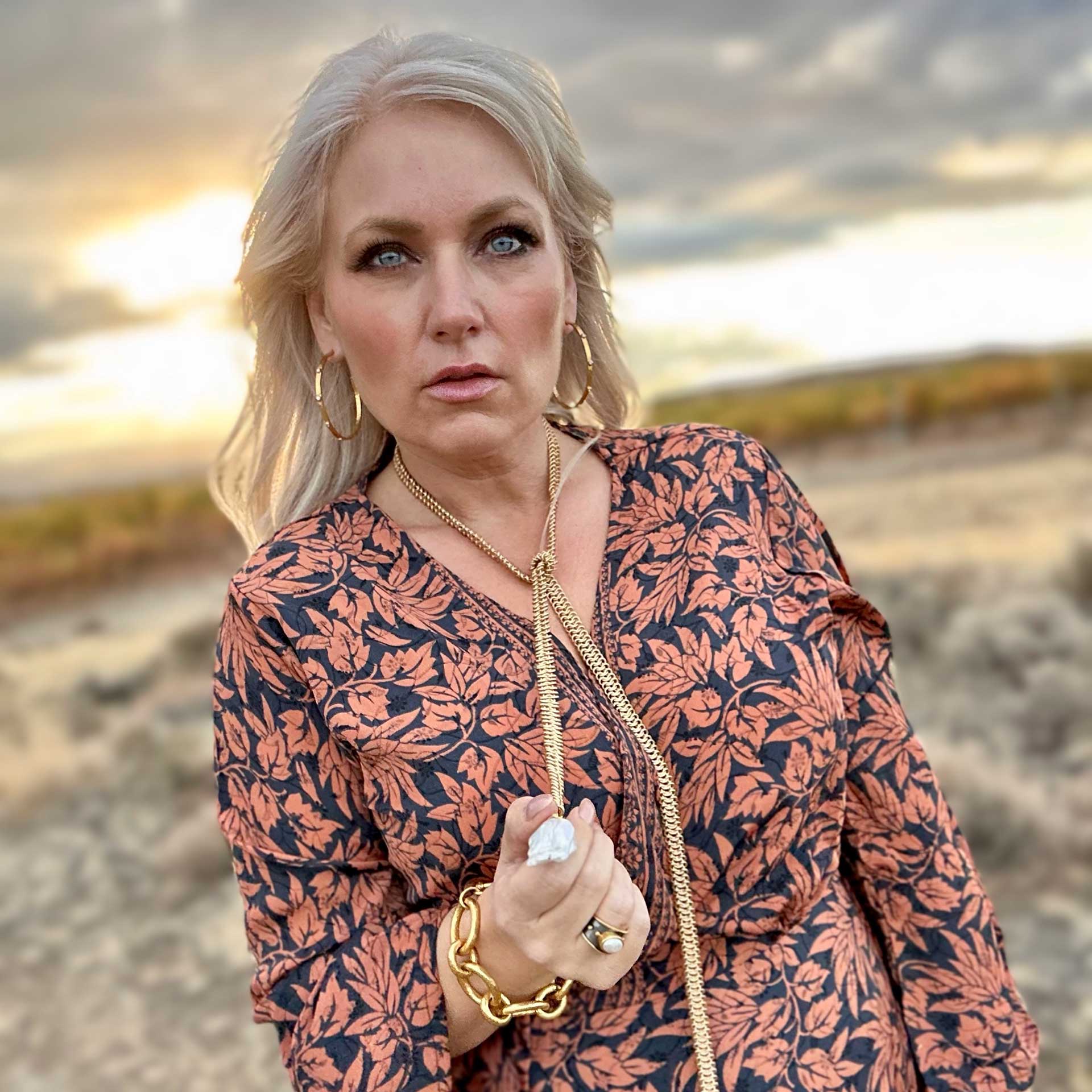 Night Gazer Wrap Dress