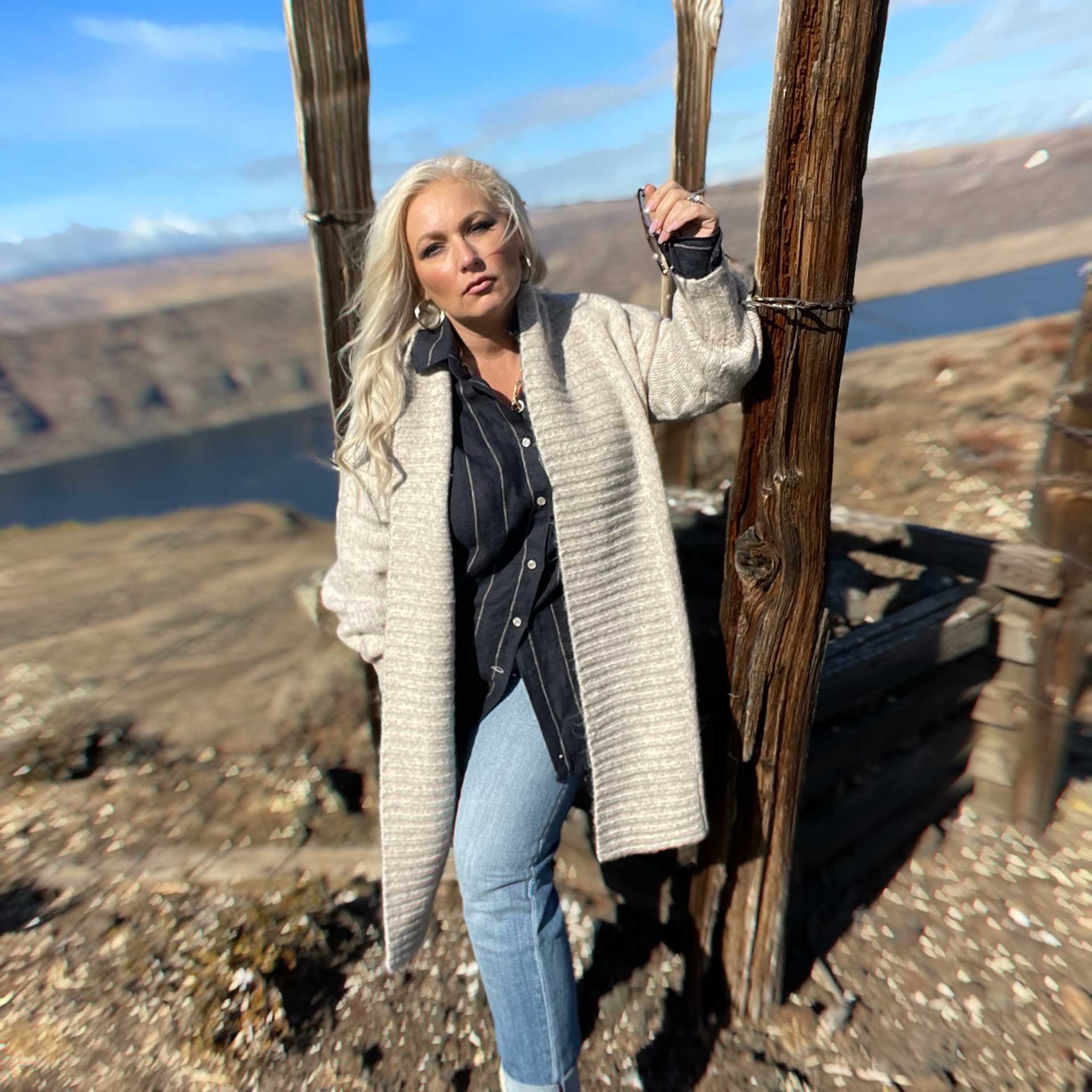 Oatmeal Sweater Cardigan