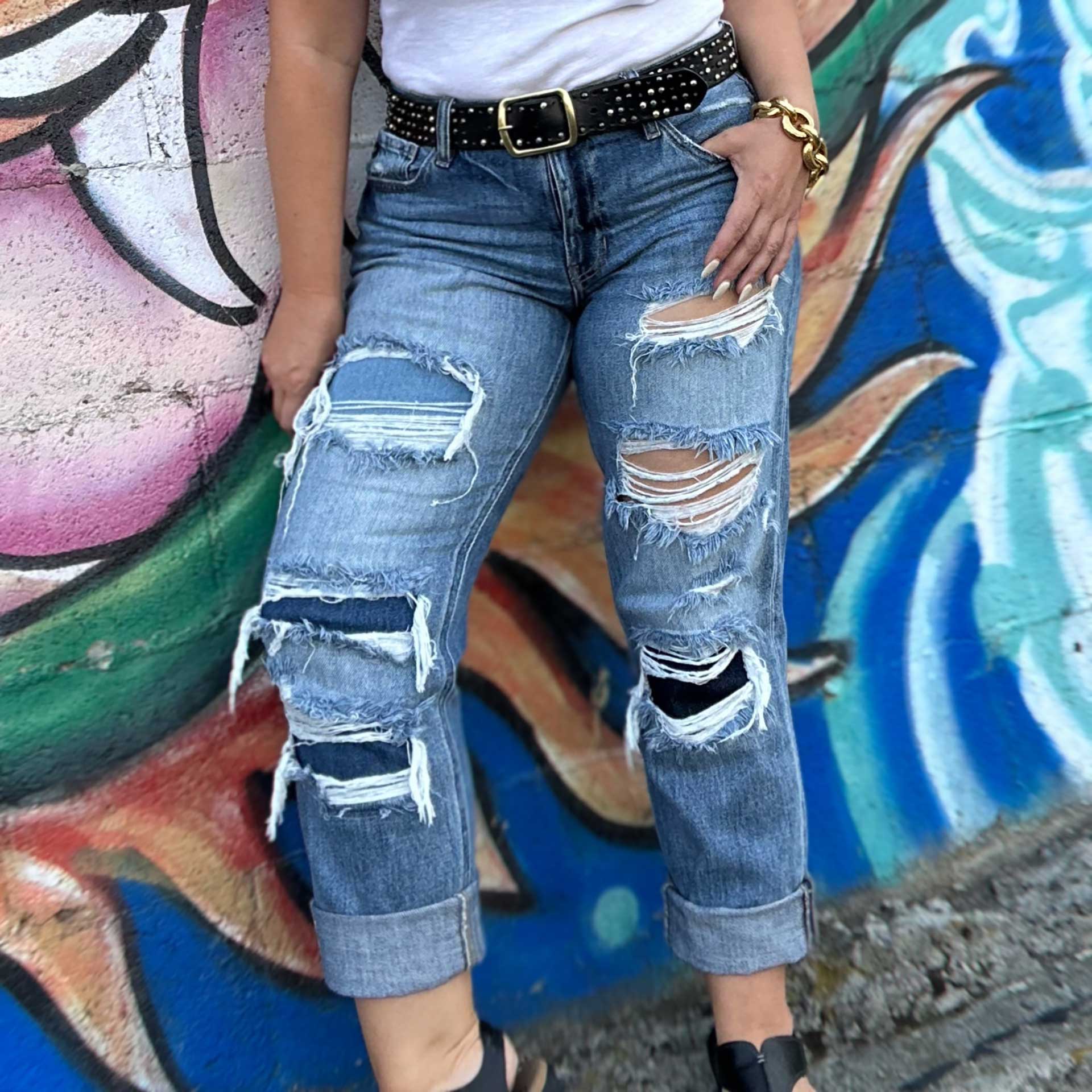 Opal Distressed Jean