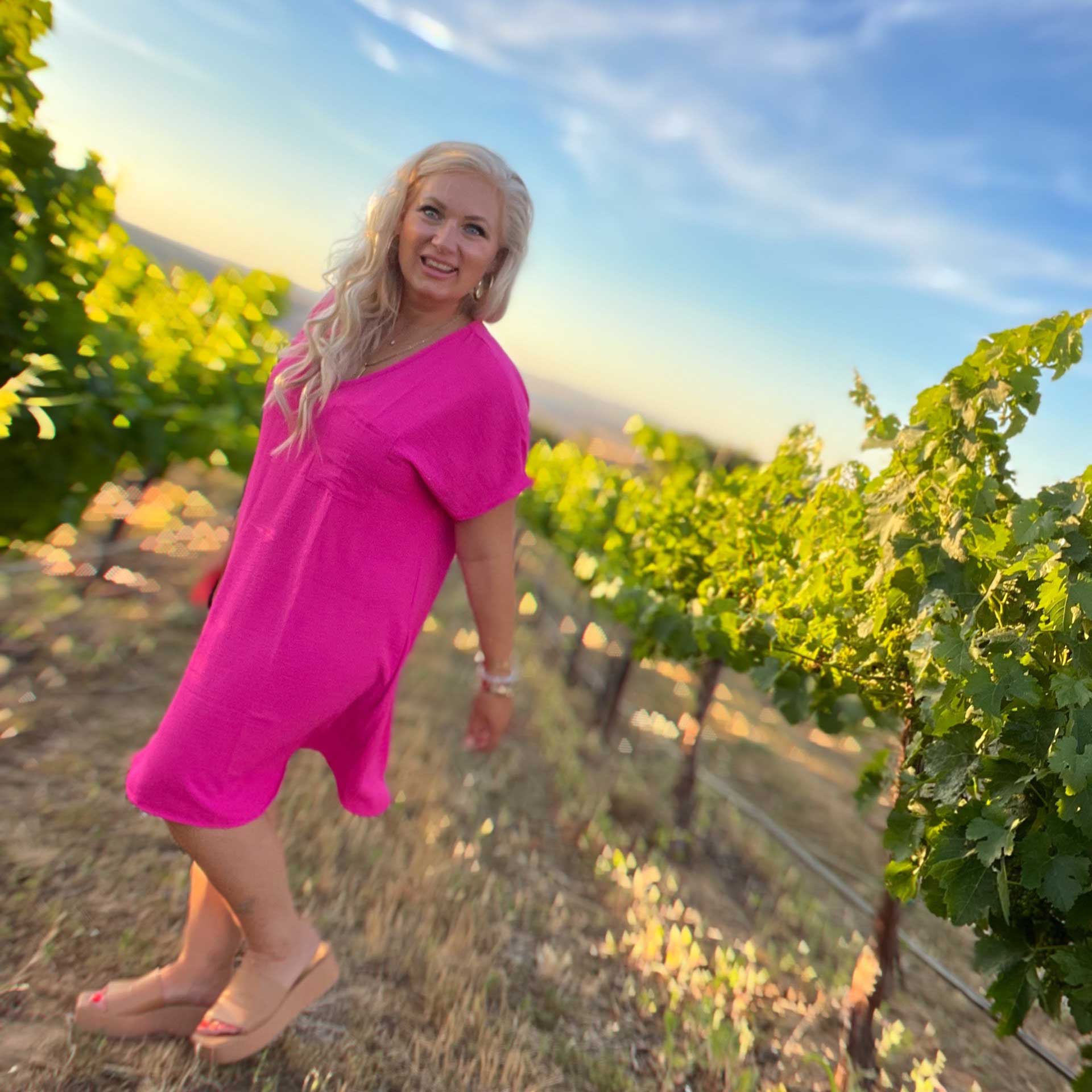 Opal Dress (Hot Pink)