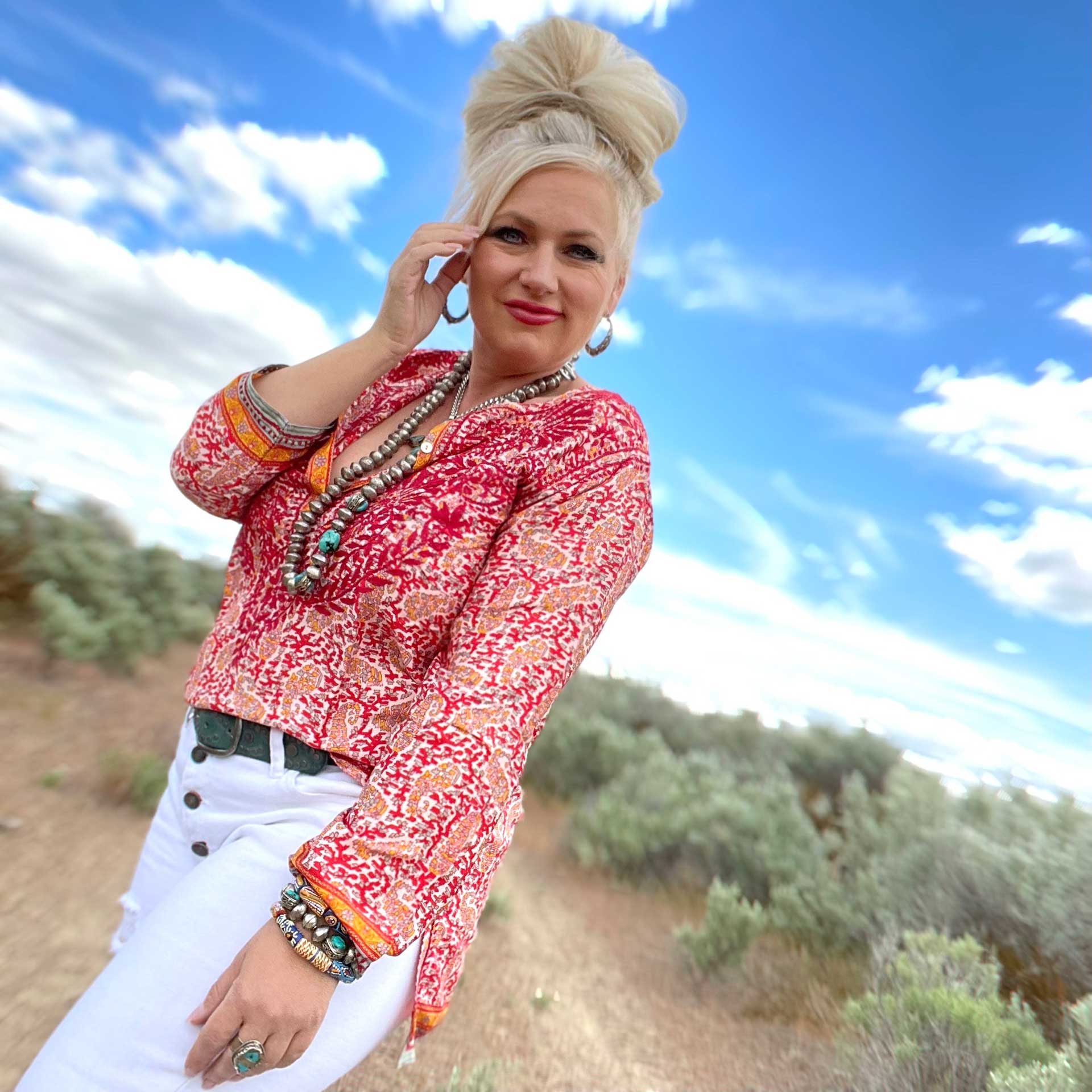 Paisley Essence Silk Tunic