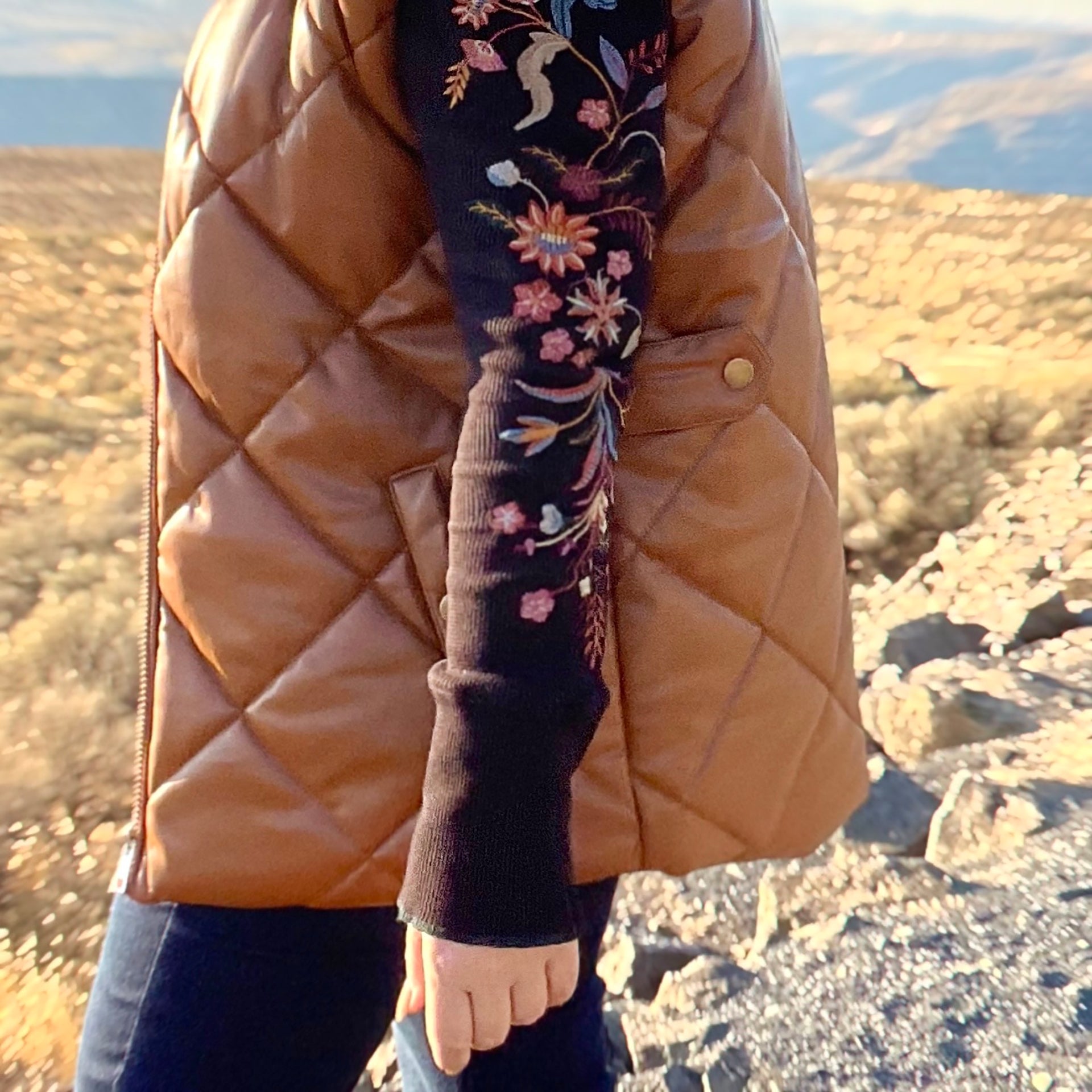 Palo Santo Thermal Henley (Black)