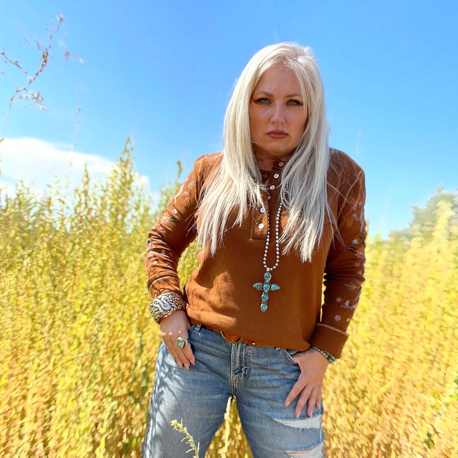 Palo Santo Thermal Henley (Honey)