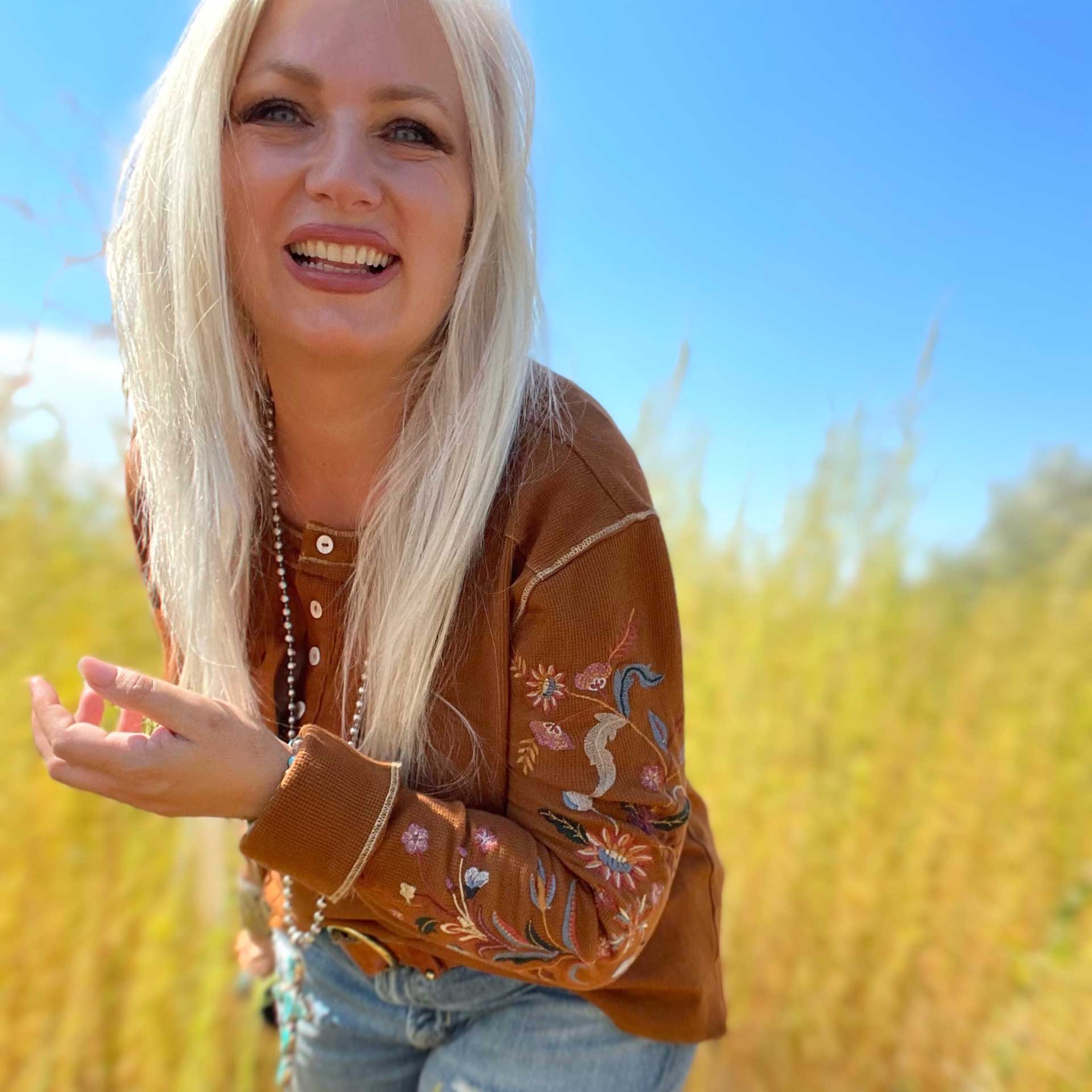 Palo Santo Thermal Henley (Honey)